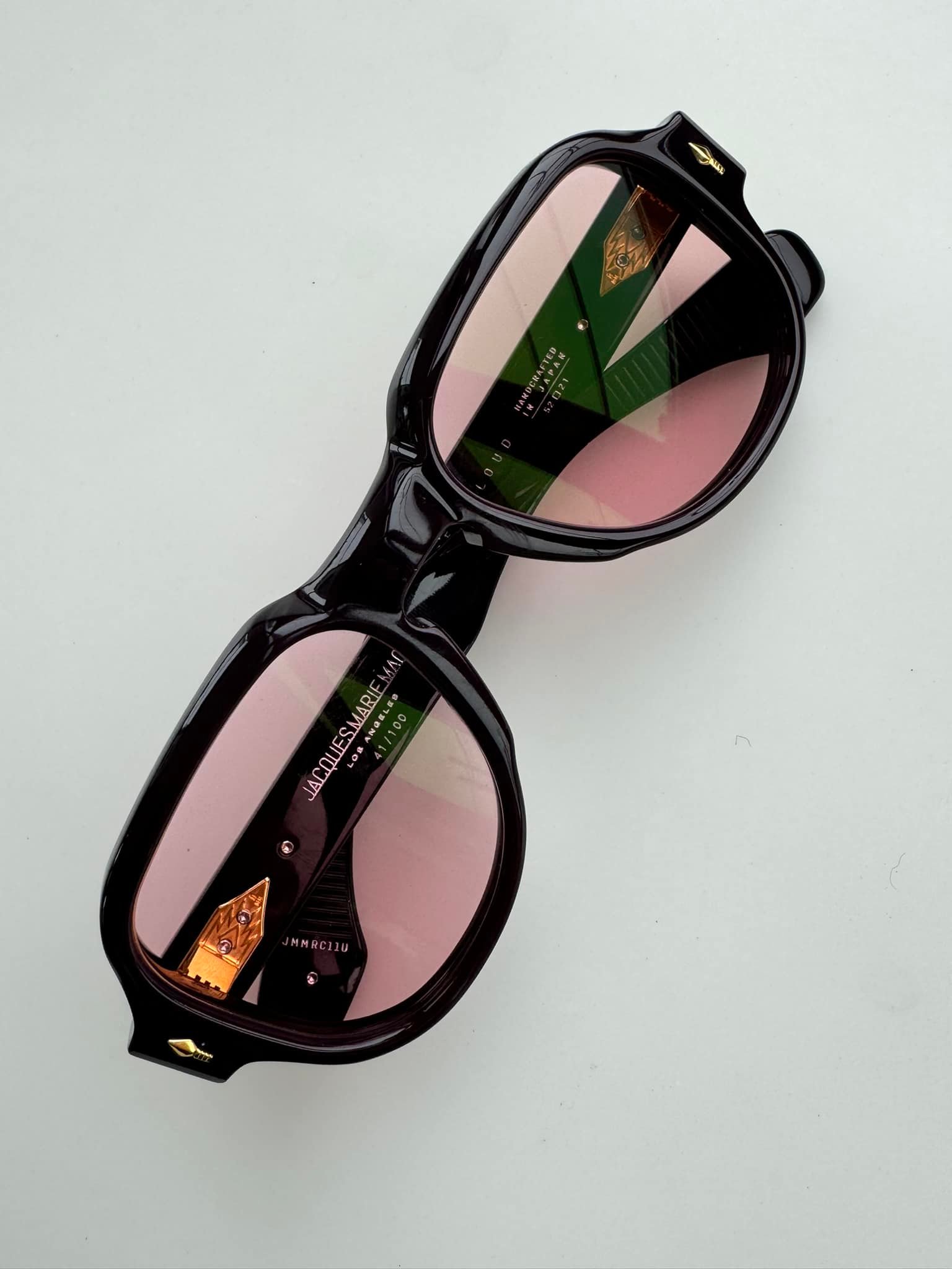 Jacques Marie Mage Akira Tortoiseshell with light pink lenses 110/400
