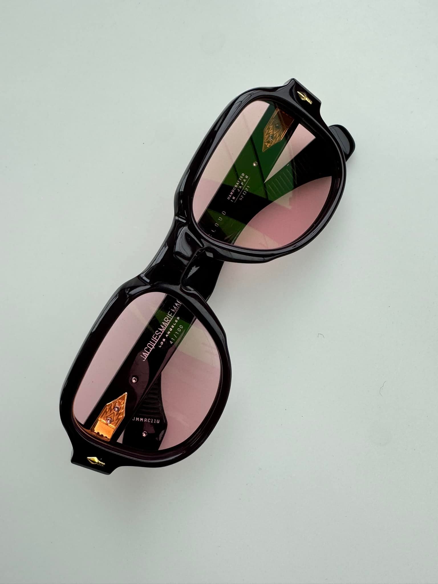 Jacques Marie Mage Akira Tortoiseshell with light pink lenses 110/400