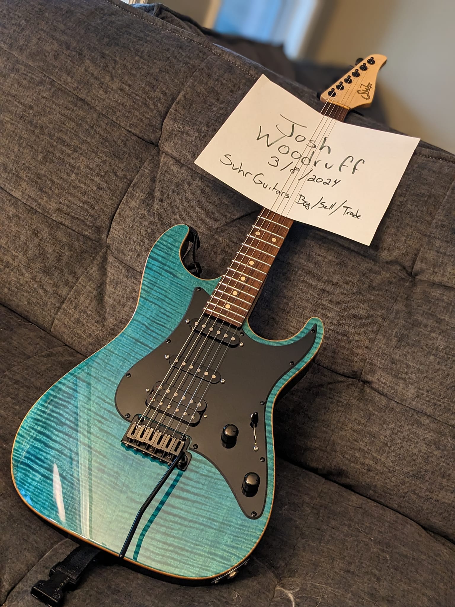 2013 Suhr Standard Pro in Bahama Blue for sale