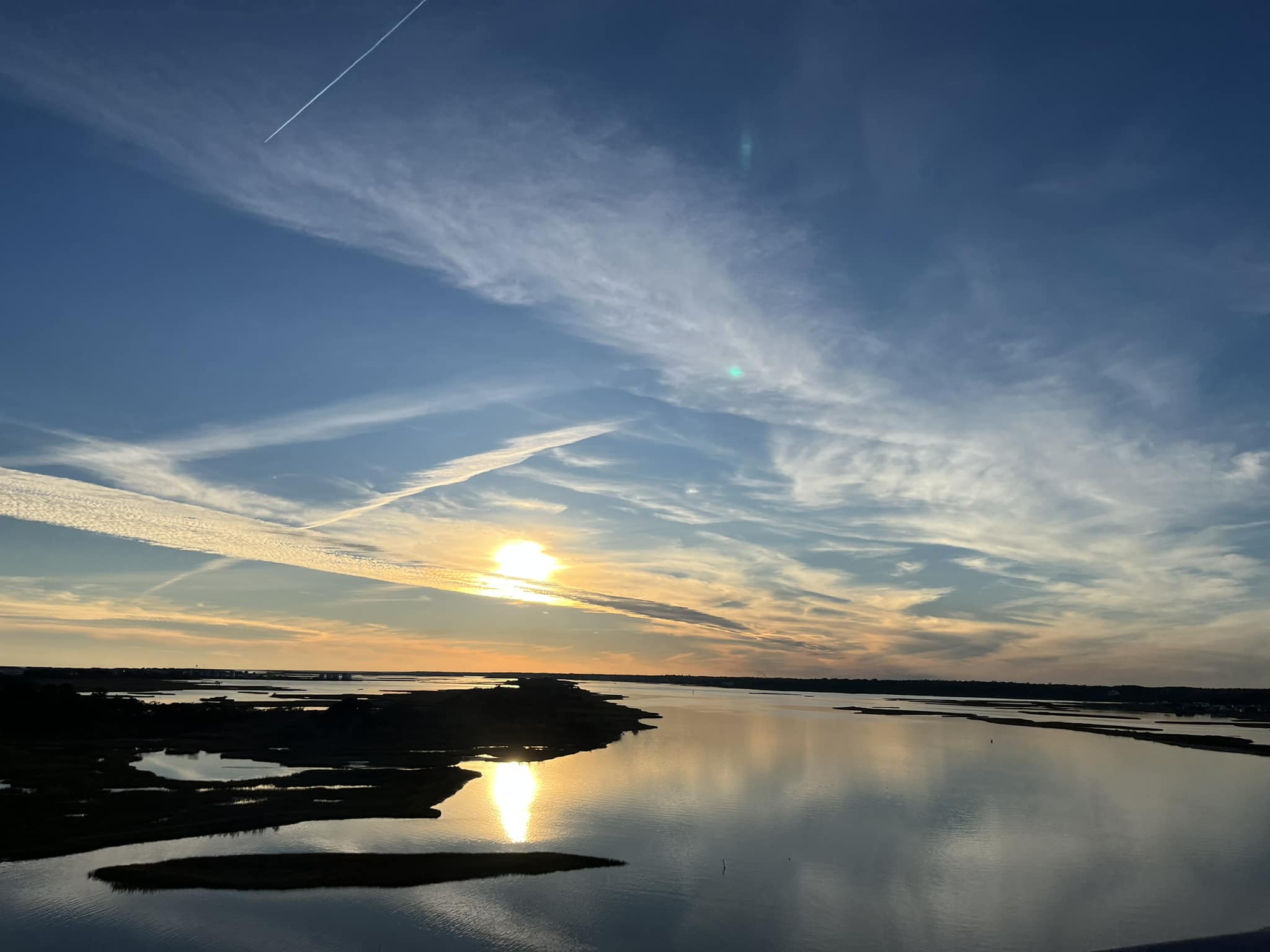 Sunset at the Surf City bridge