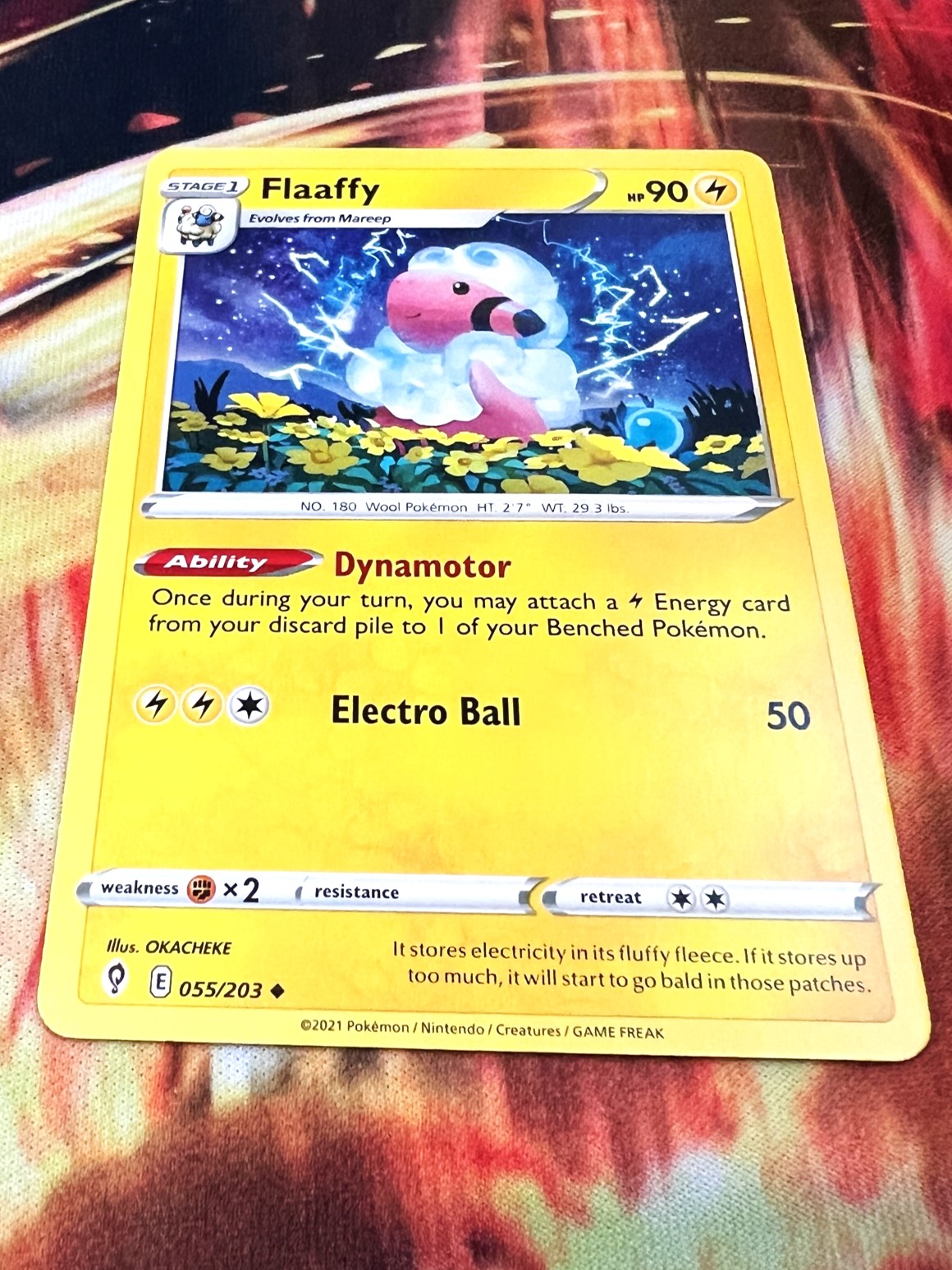 flaaffy pokemon card - 280/264 - Secret Rare - Sword & Shield Ultra Rare Card Type Flaaffy (7/17) [POP Series 7]