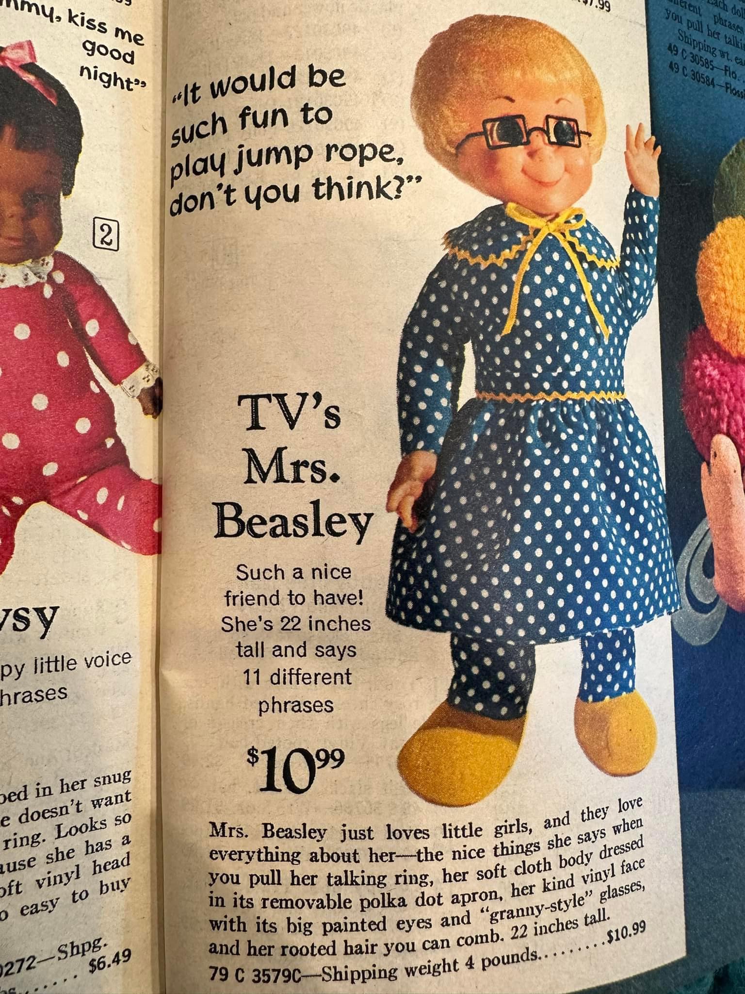 1960s Sears Catalog. Did you love Mrs. Beasley?