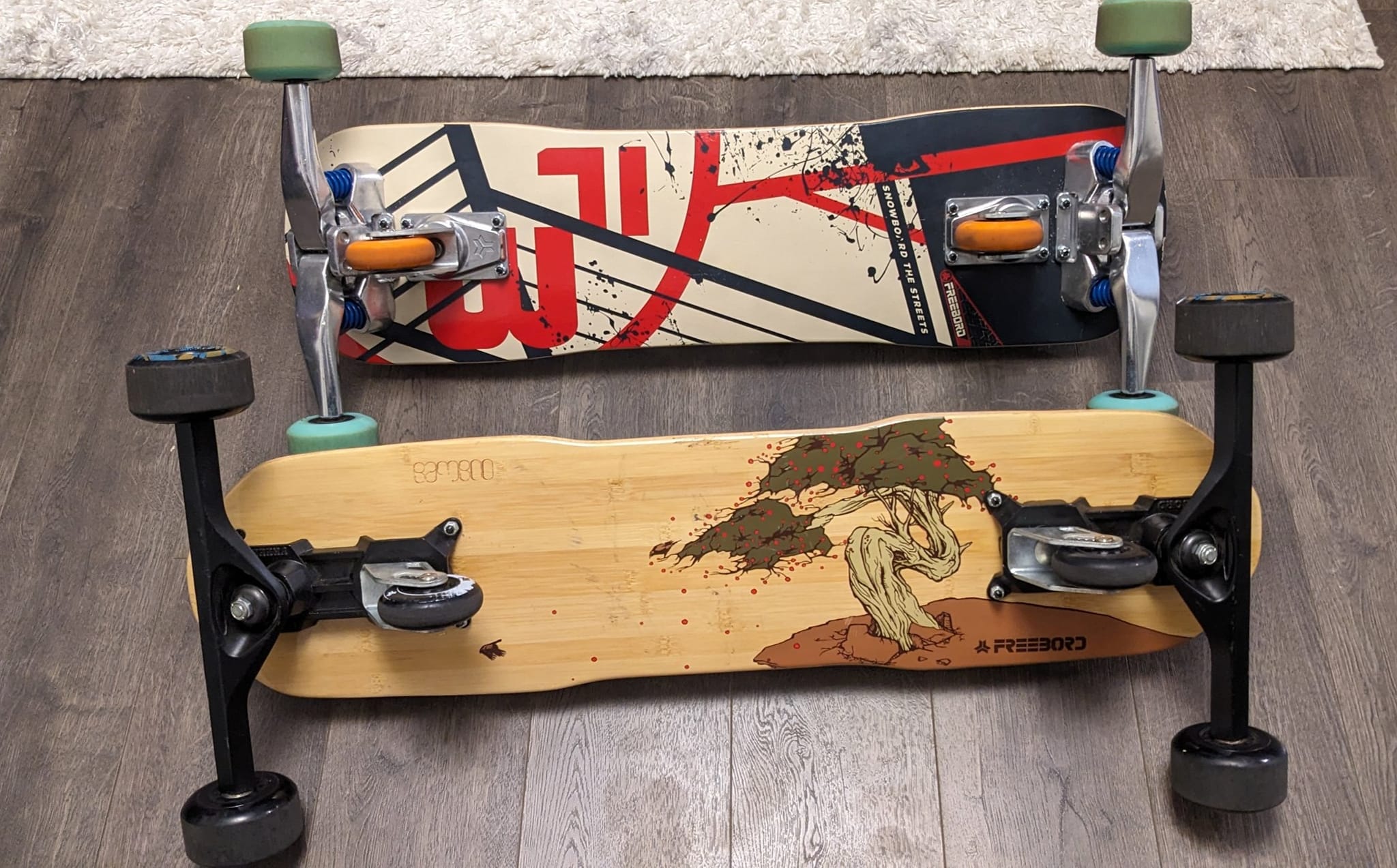 Learning on a stiffer freeboard after a year on 5x
