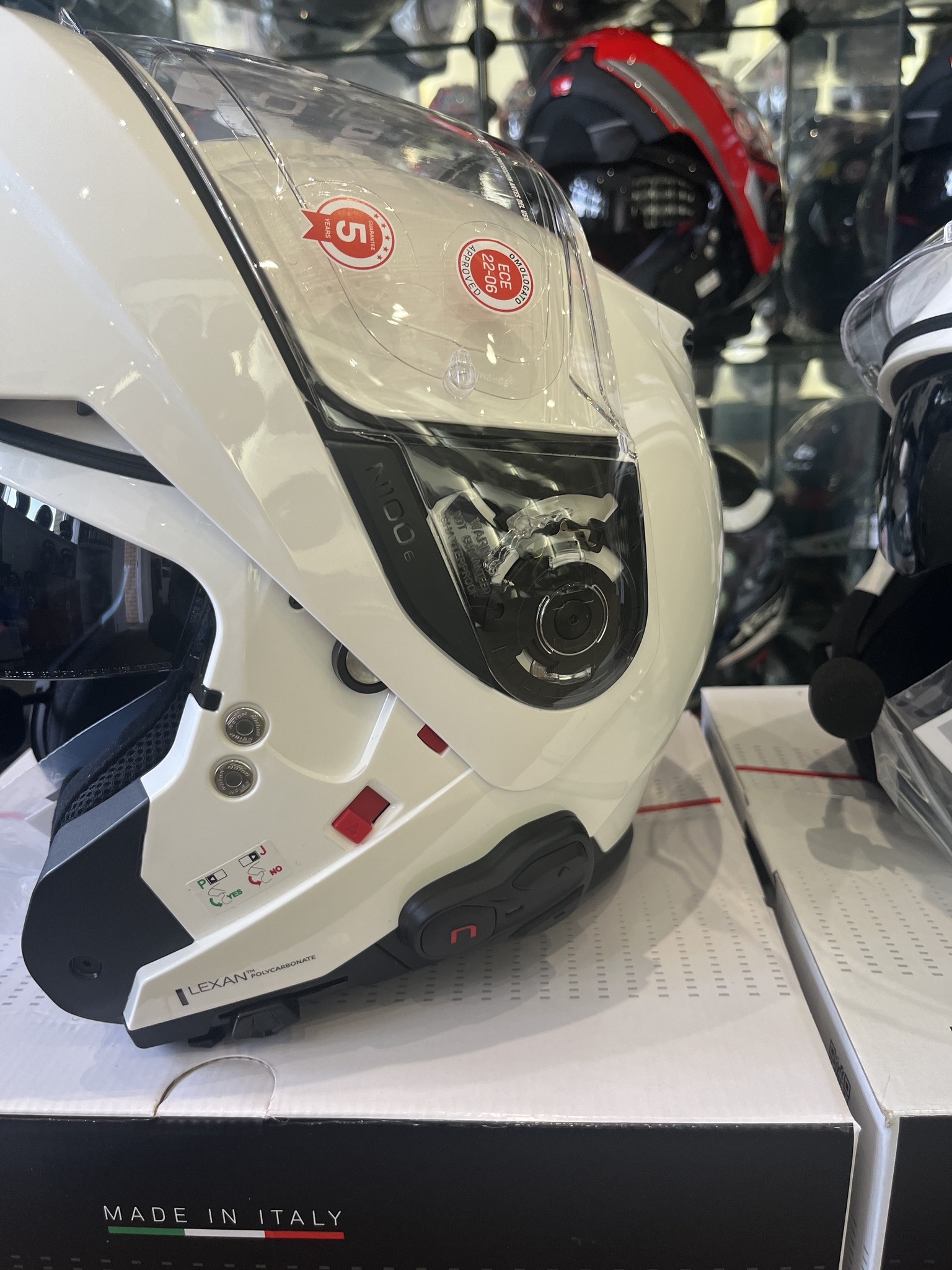 nolan bluetooth modular helmets N120-1 HELMET - CLASSICO NOBILE the rider experiences the same benefits of a full face helmet Modular Motorcycle Helmet P/J Nolan