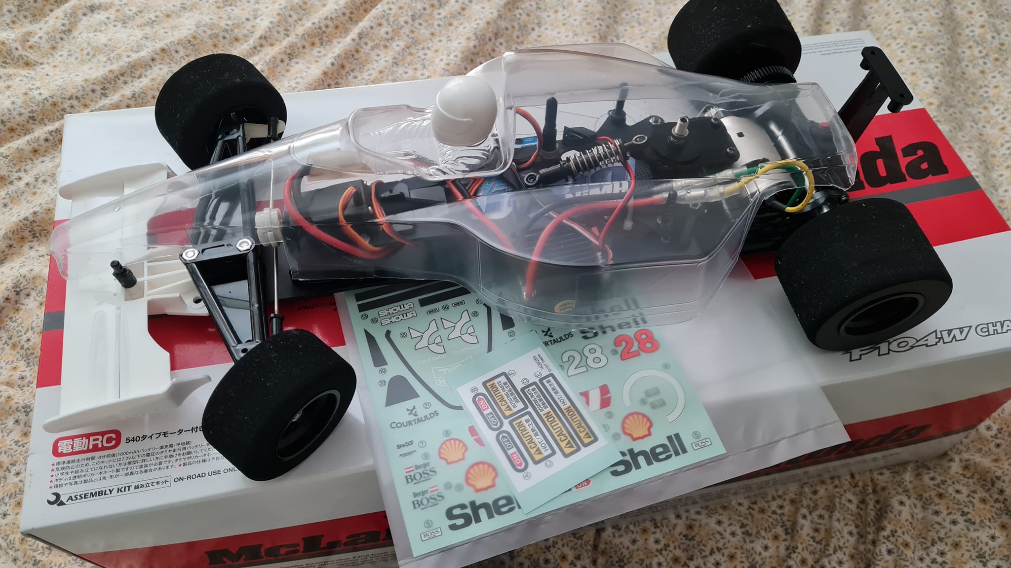 Tamiya Formula F94 body with 7UP Jordan front wing for sale