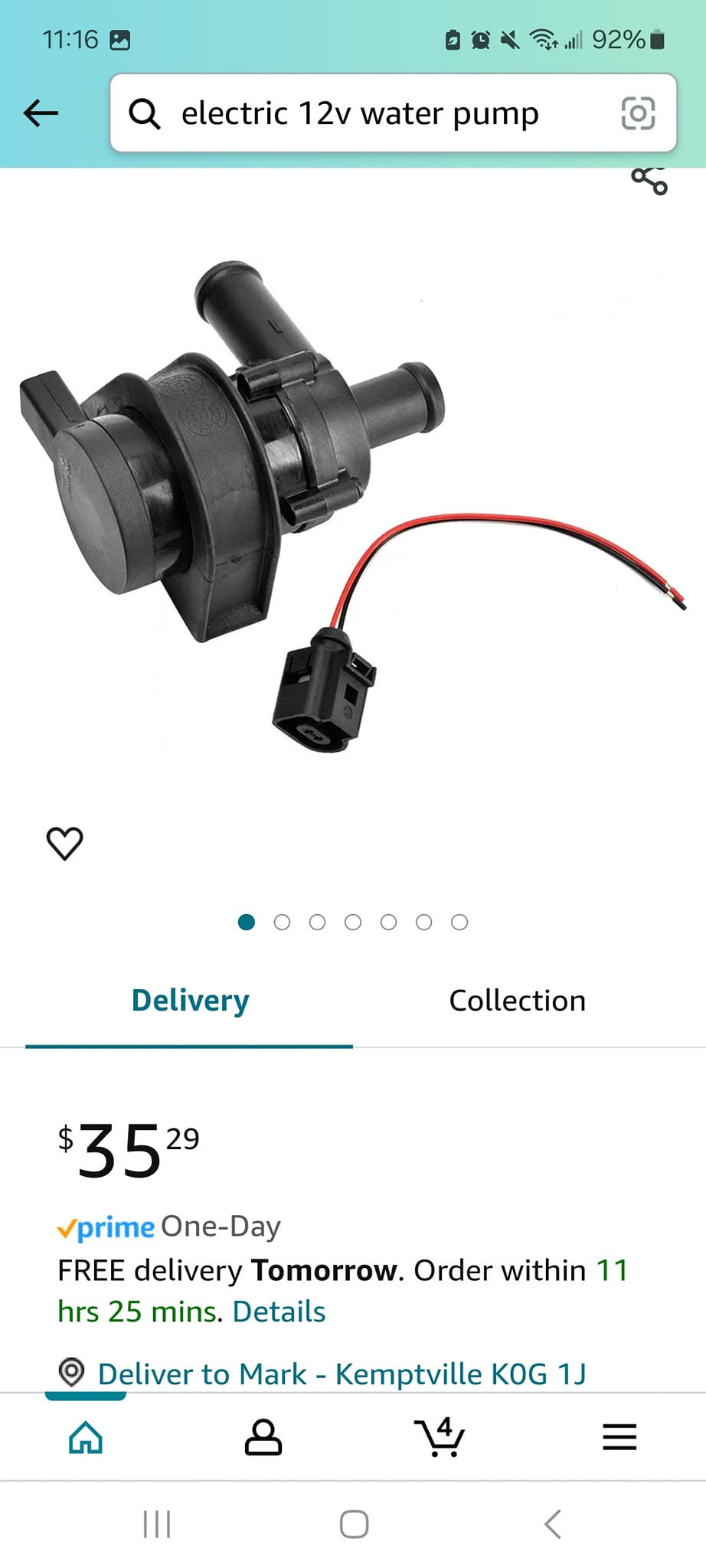 What are thoughts on using a specific pump for marine engine cooling?