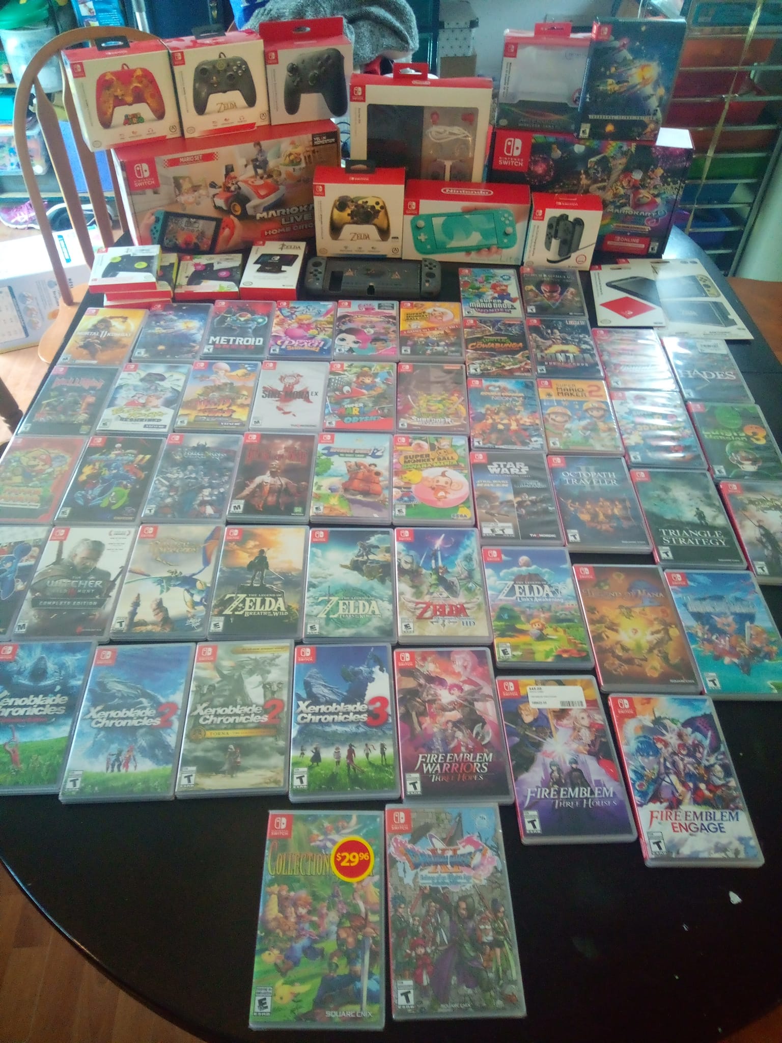 What items are supposed to be included in a new Switch box?