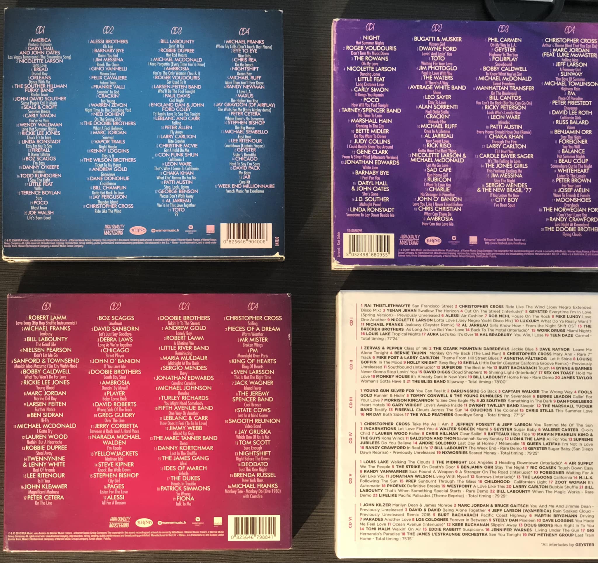 California Groove CDs Collection of Yacht Rock Music
