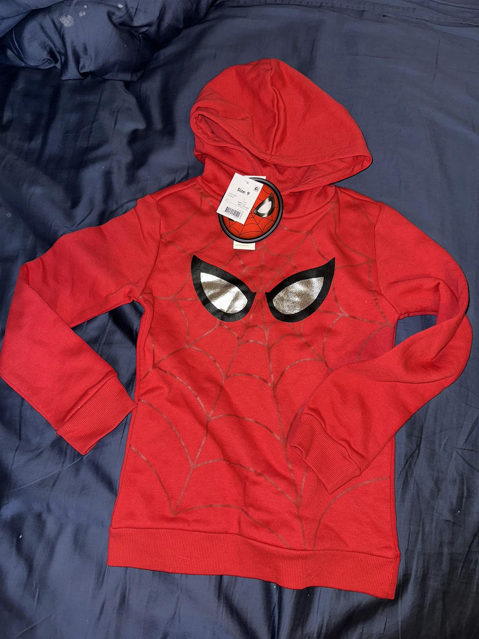 Sweat à Capuche Spiderman - Taille 6 Ans - Occasion En Très Bon état - Enfant