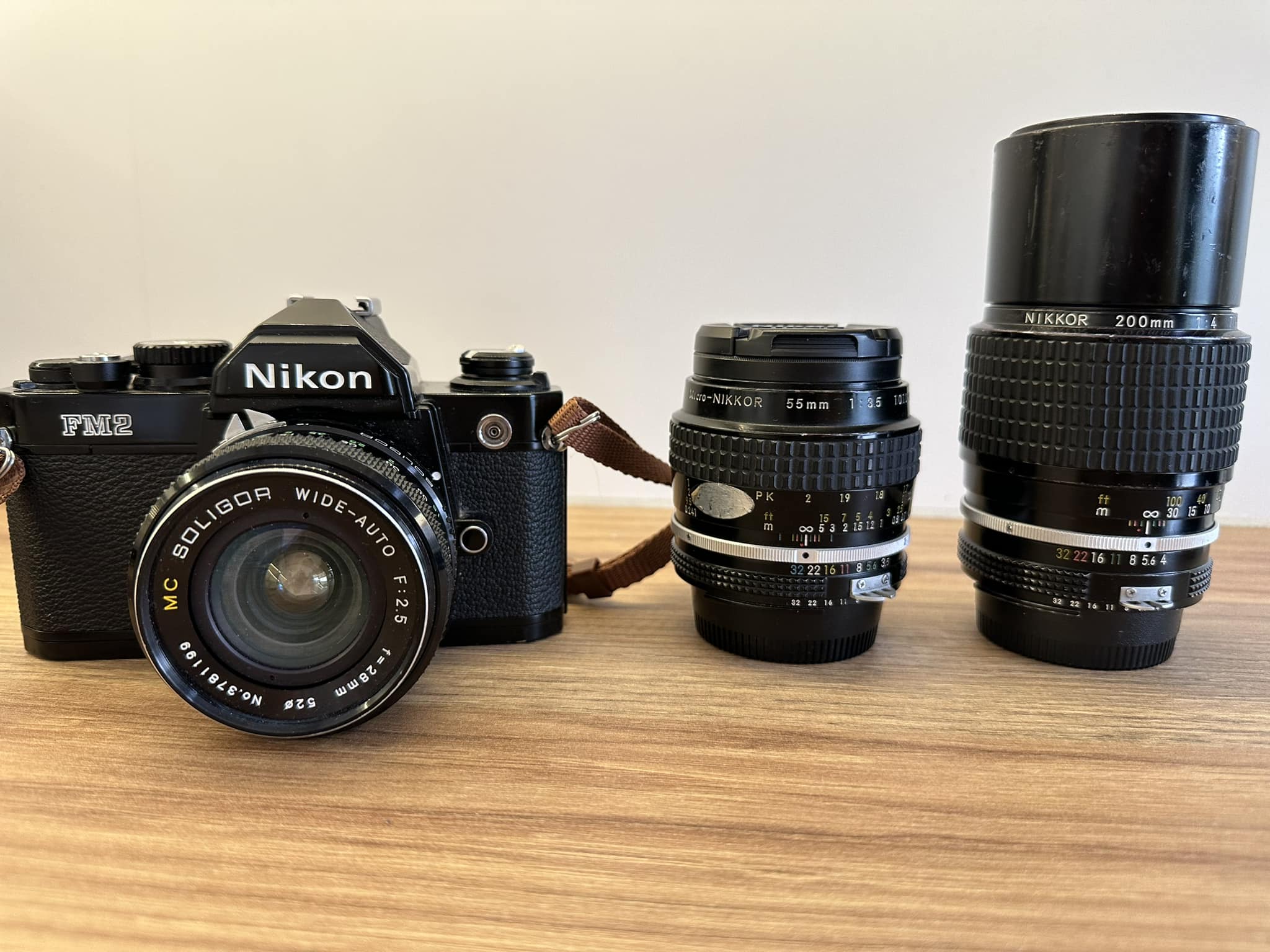 Nikon FM2 camera with favorite Micro-Nikkor 55mm f3.5 lens