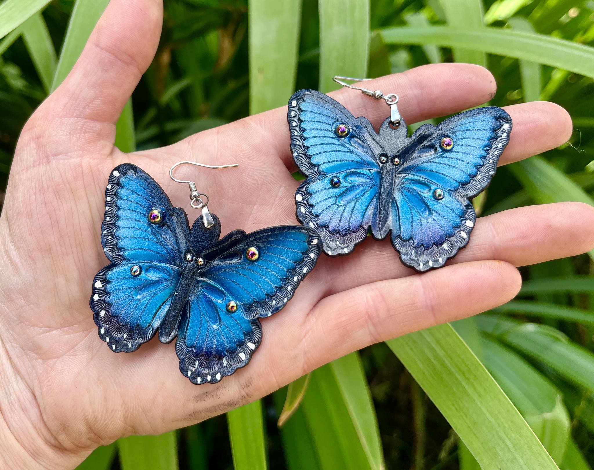 Stainless Steel Butterfly Keychains - Silver & Gold Plated Insect Charms Jewelry For Women Girls Gift
