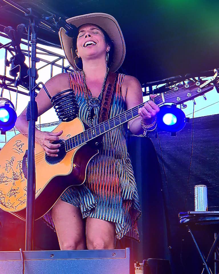 Andrea Marie and the Magnolia Band play in Llano, Texas on Saturday