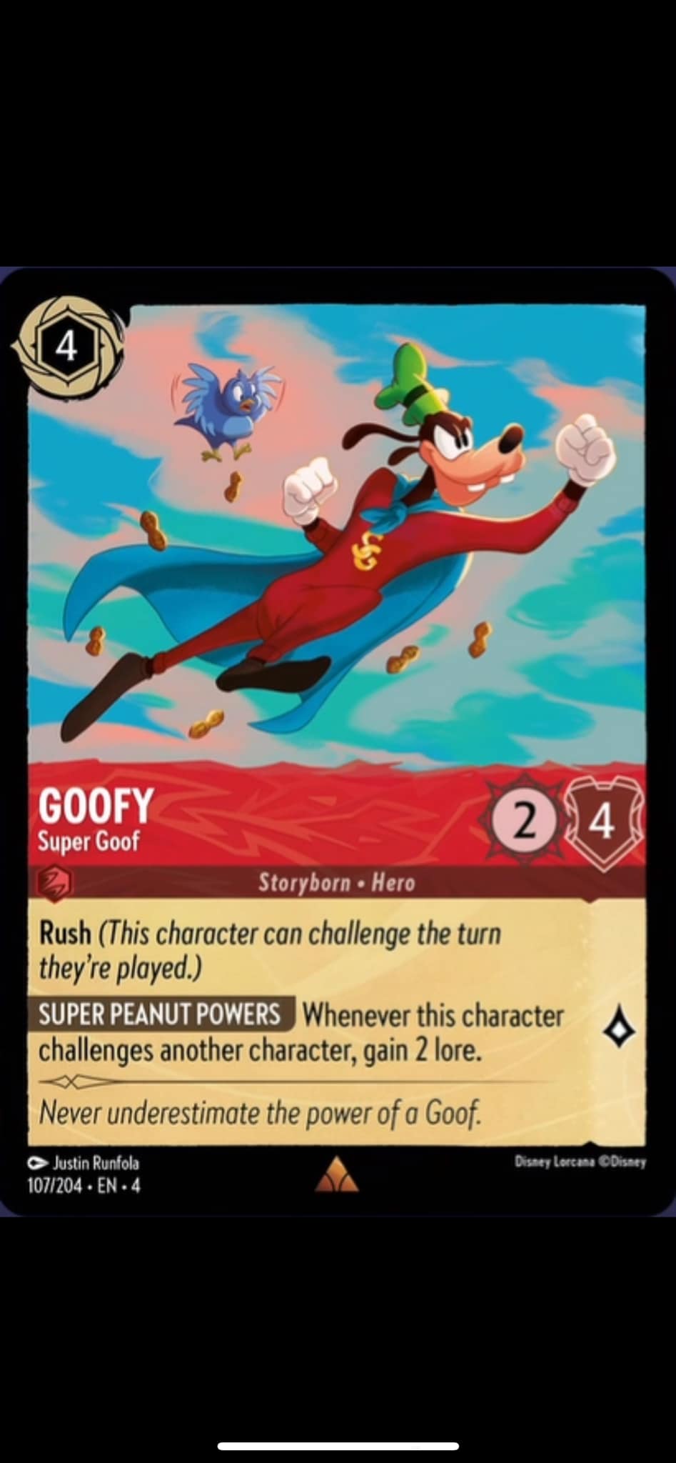 M*M様 Disney Lorcana グーフィー スーパーグーフ　エンチャンテ Replacement for super goof in disney lorcana