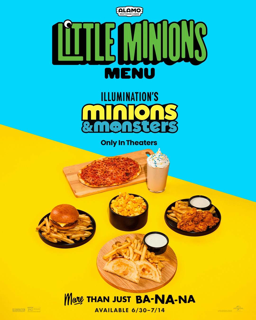 More than just ba-na-na! Our Little Minions menu has all of the