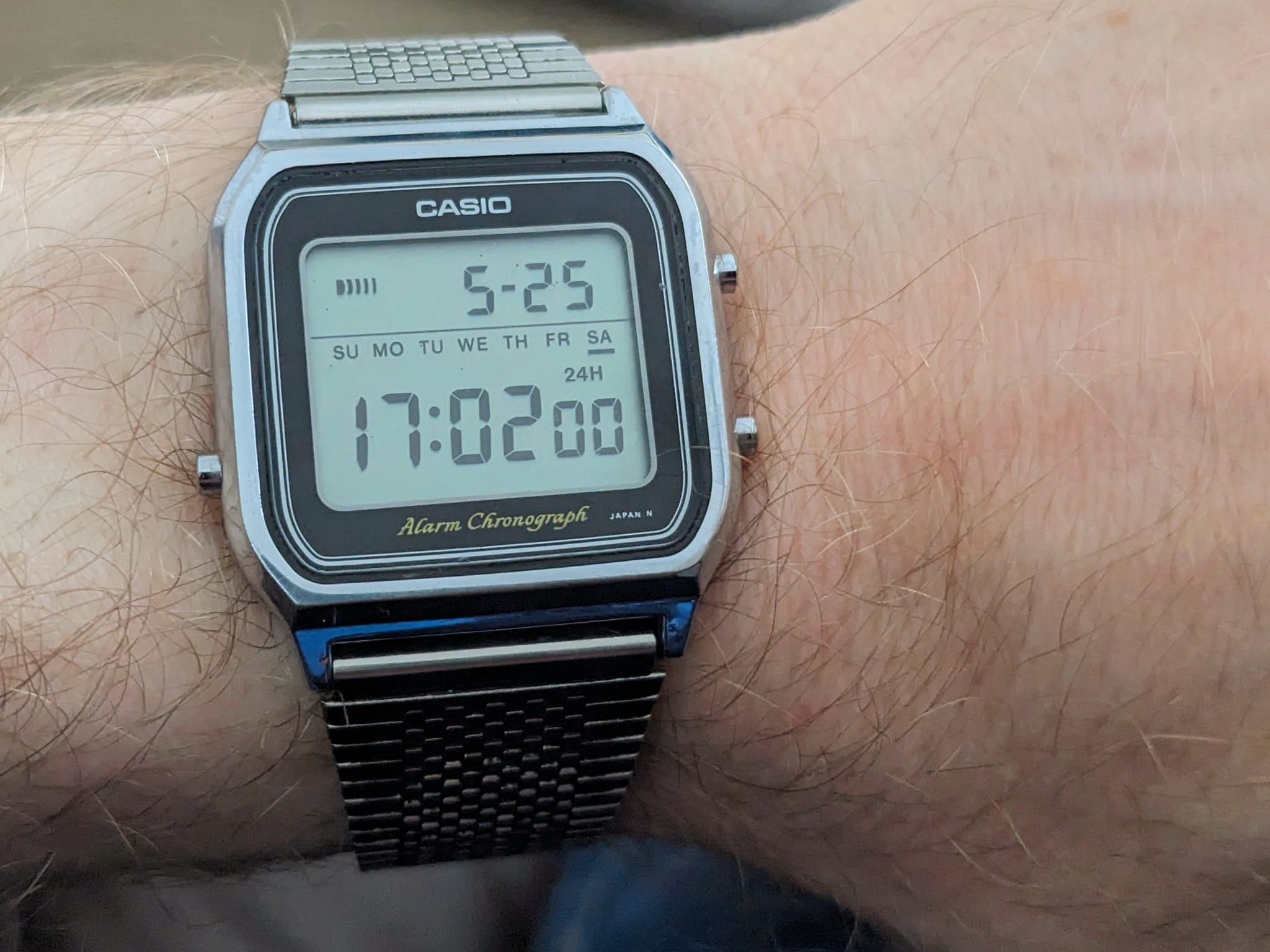 Casio B818 vintage watch from 1980