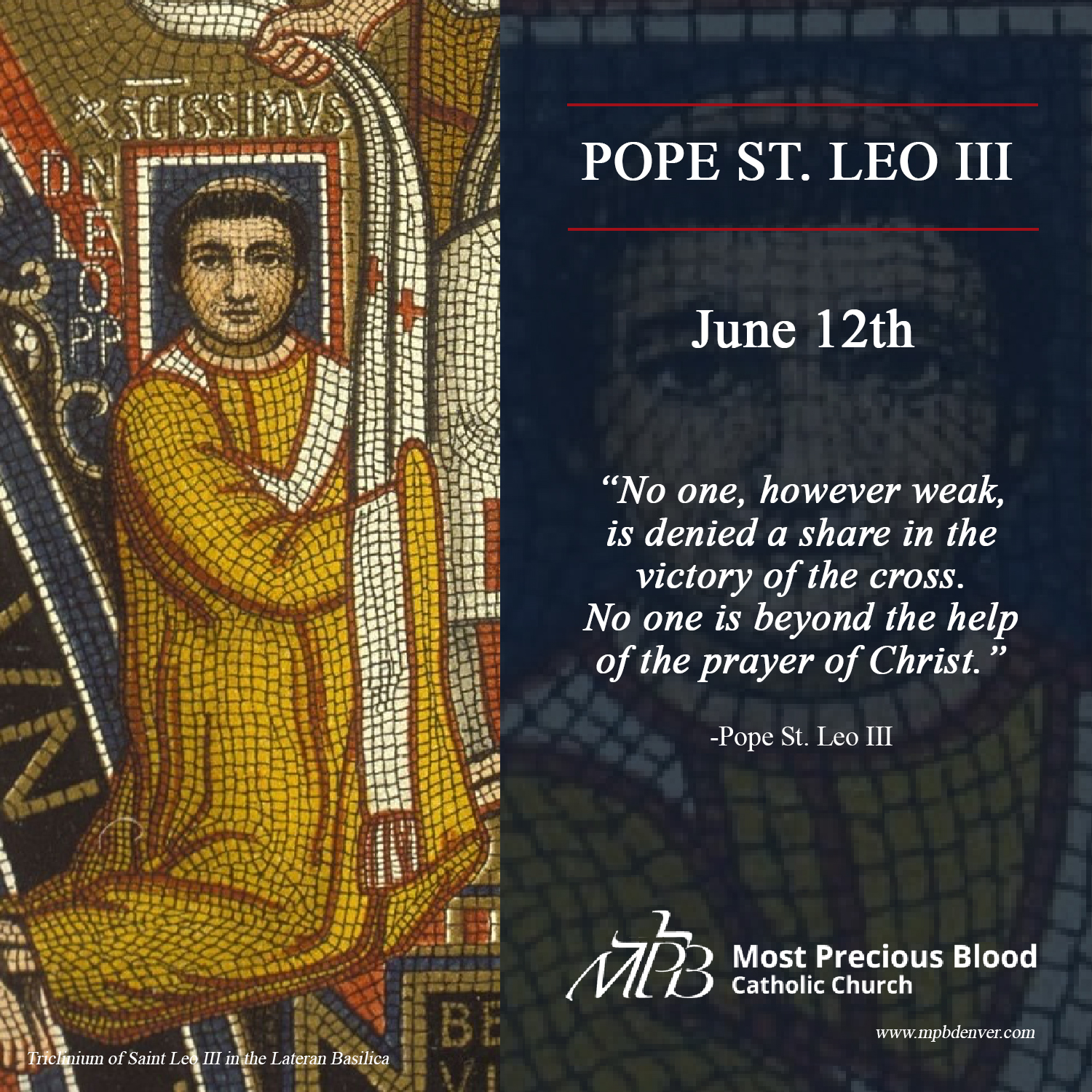 Most Precious... - Most Precious Blood Catholic Church Denver
