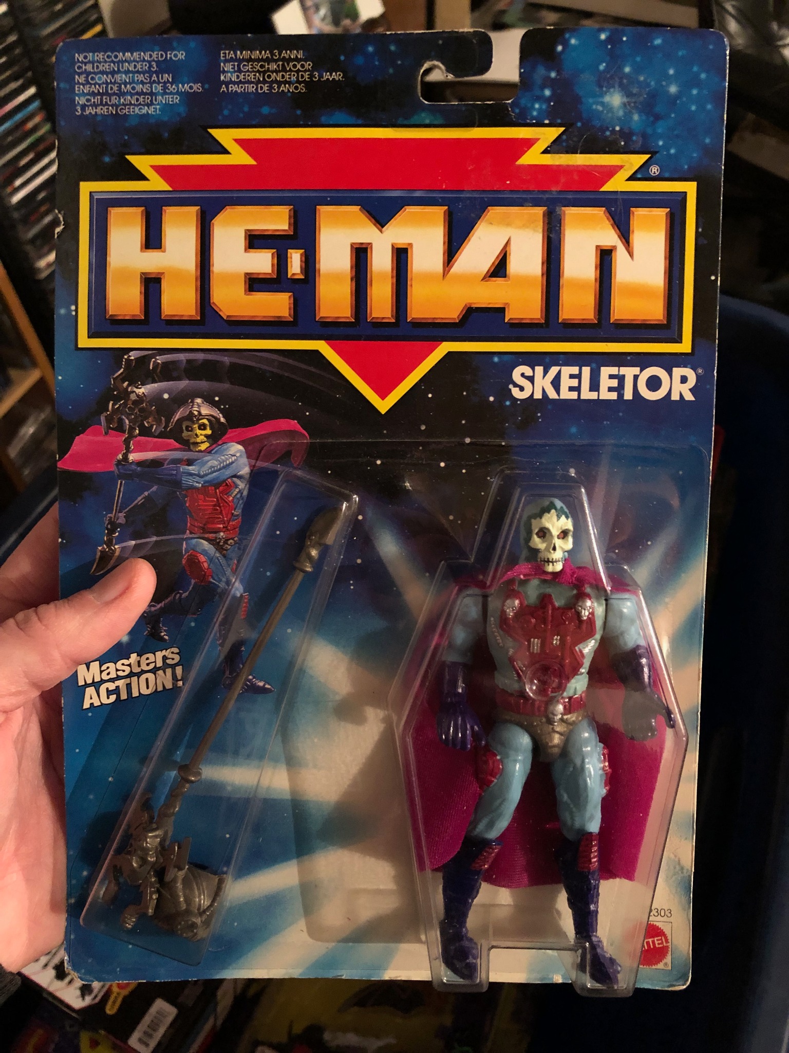 Vintage Skeletor figure from The New Adventures of He-Man line