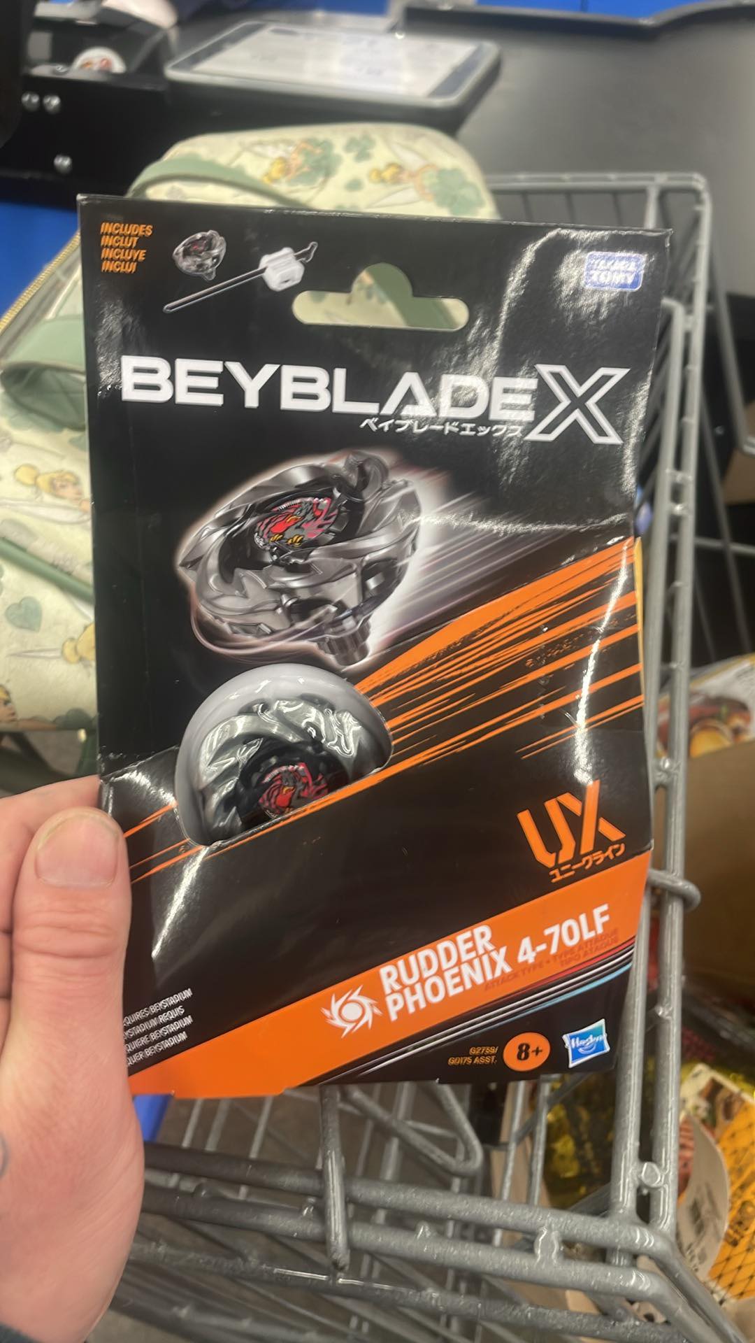 Beyblade X Rudder Phoenix 4-70LF found at Walmart