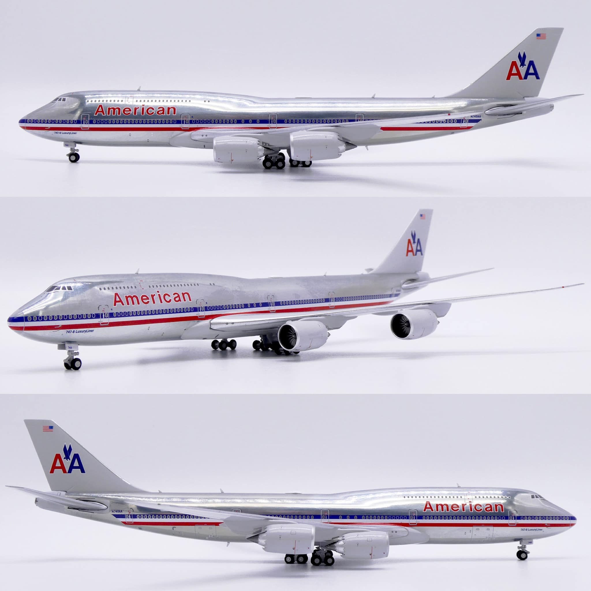 JC Wings 1:200 United Airlines Boeing 747-422 Model Plane in