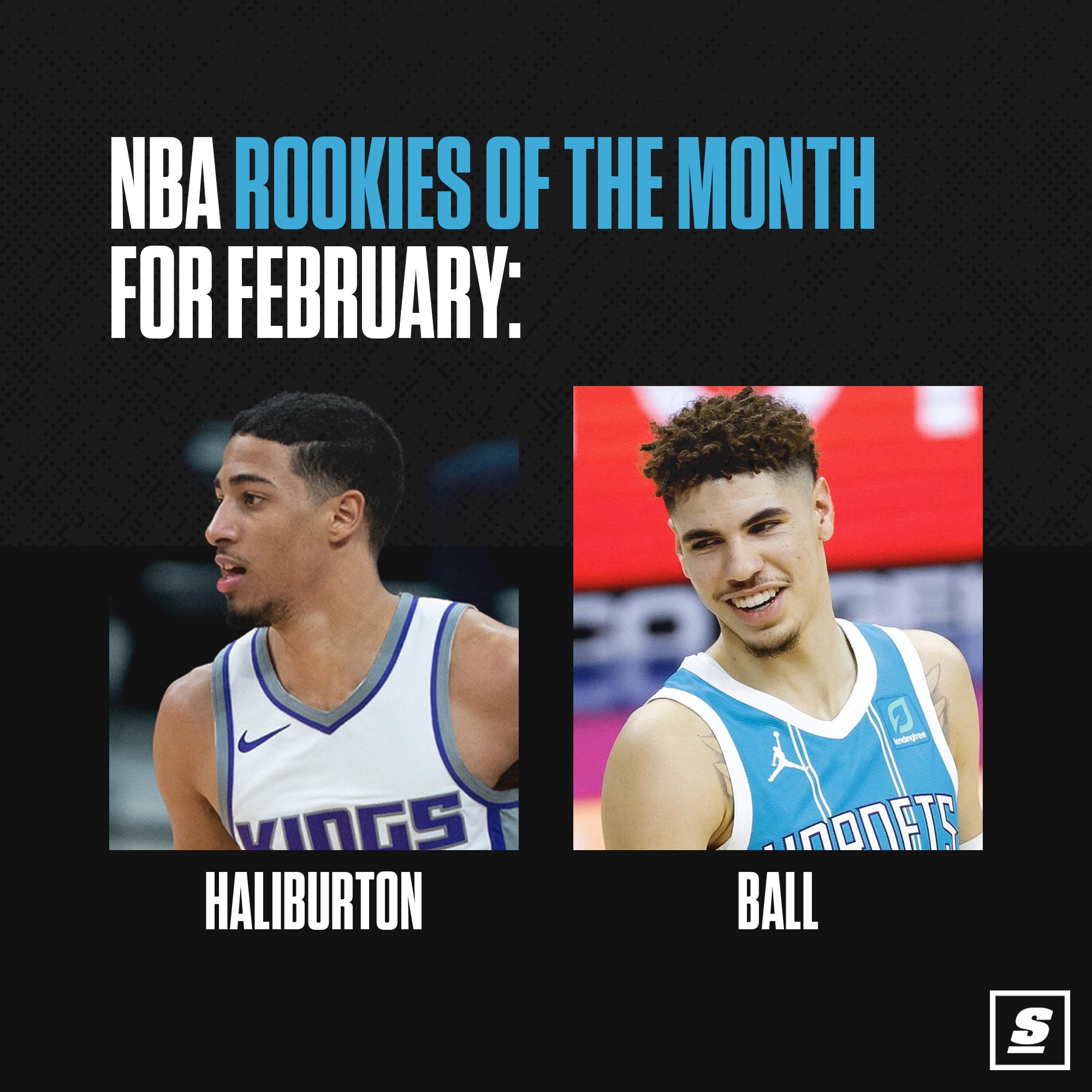 2021 NBA Rookie of the Year finalists: ? Tyrese Haliburton 