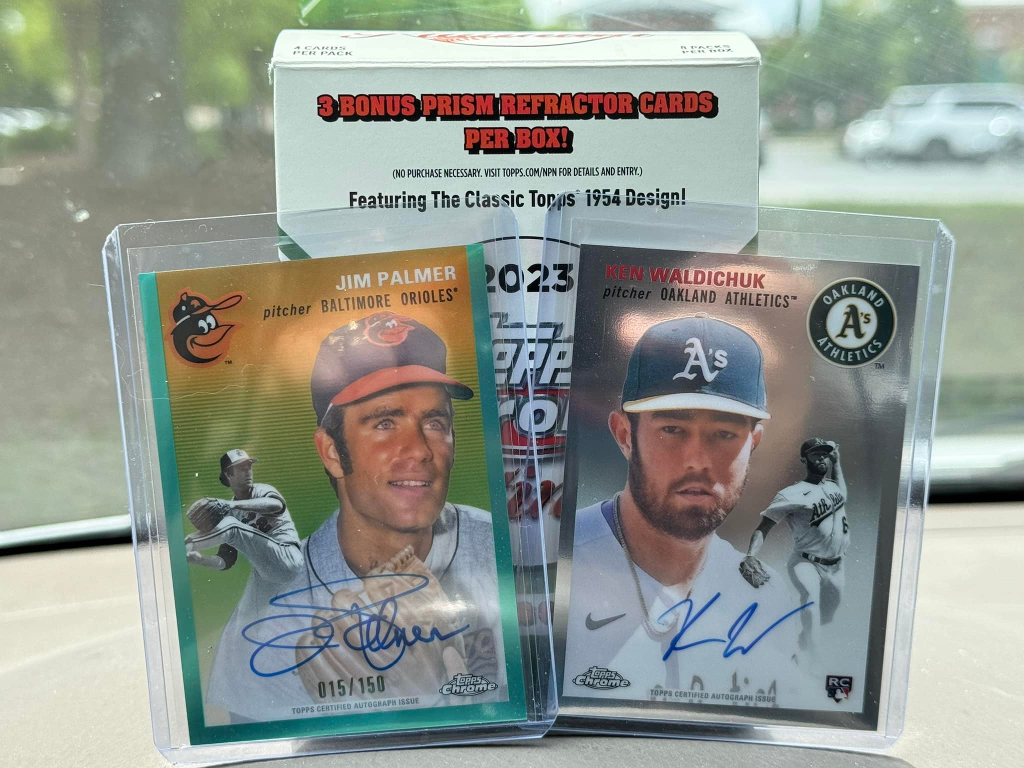 Bobby Witt Jr autographed Topps Chrome card from Platinum product