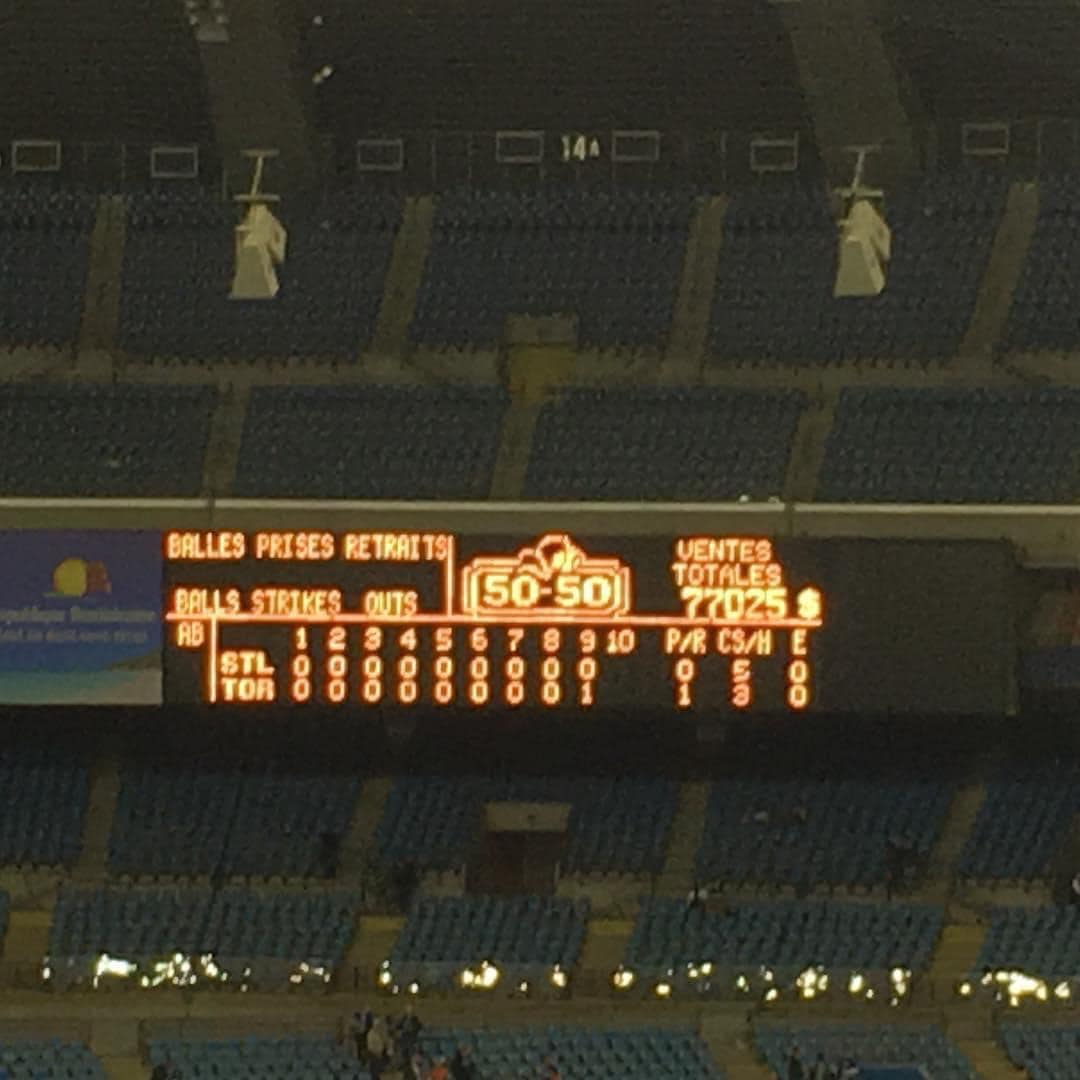 Vintage Scoreboards | Two of these Daktronics matrix scoreboards were ...