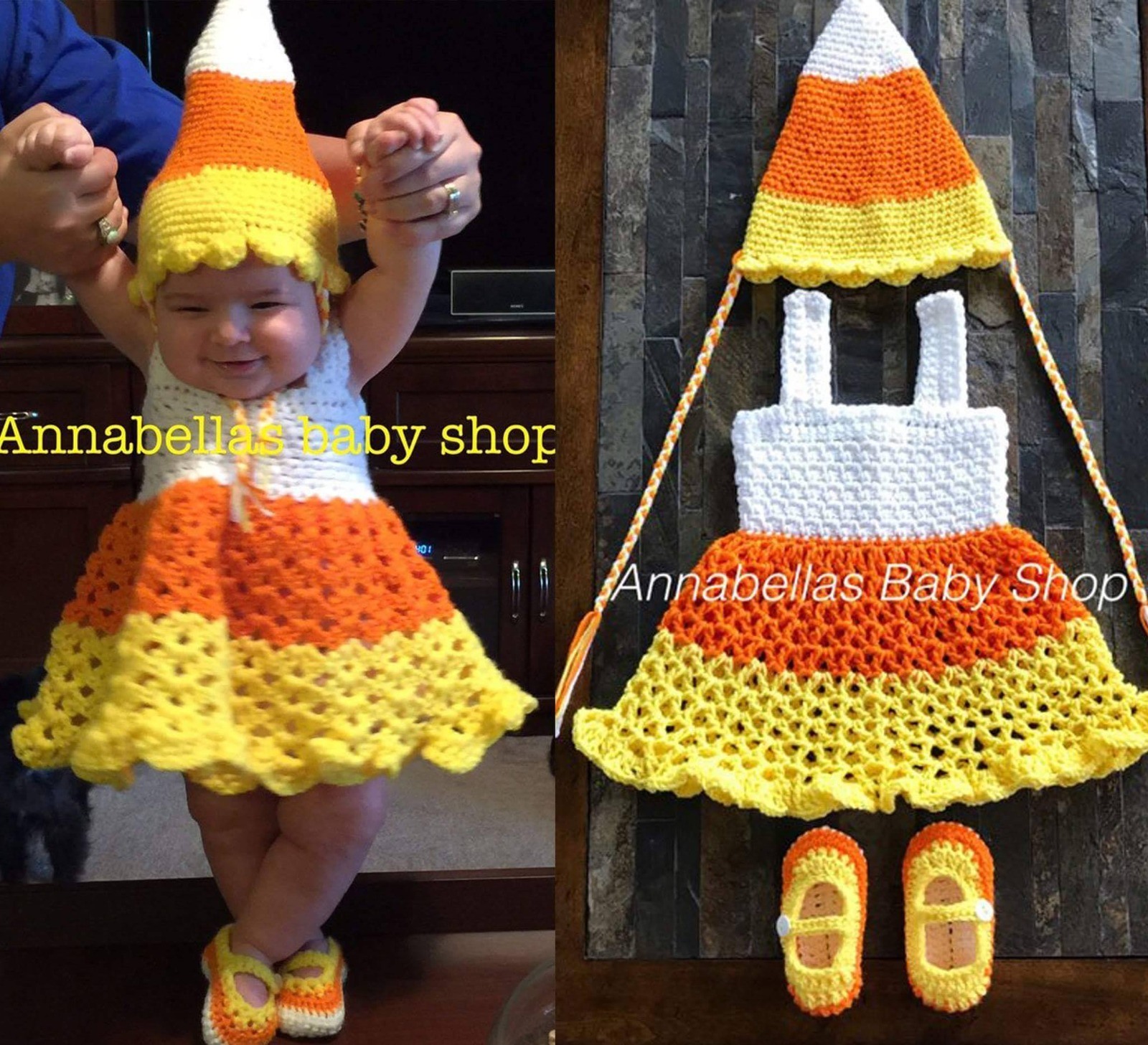 Oh my gosh...a crochet candy corn costume!! ❤ Find pattern here (Aff link): https://rstyle.me/+Y-6QGeISM4biGUXVxSvMlQ