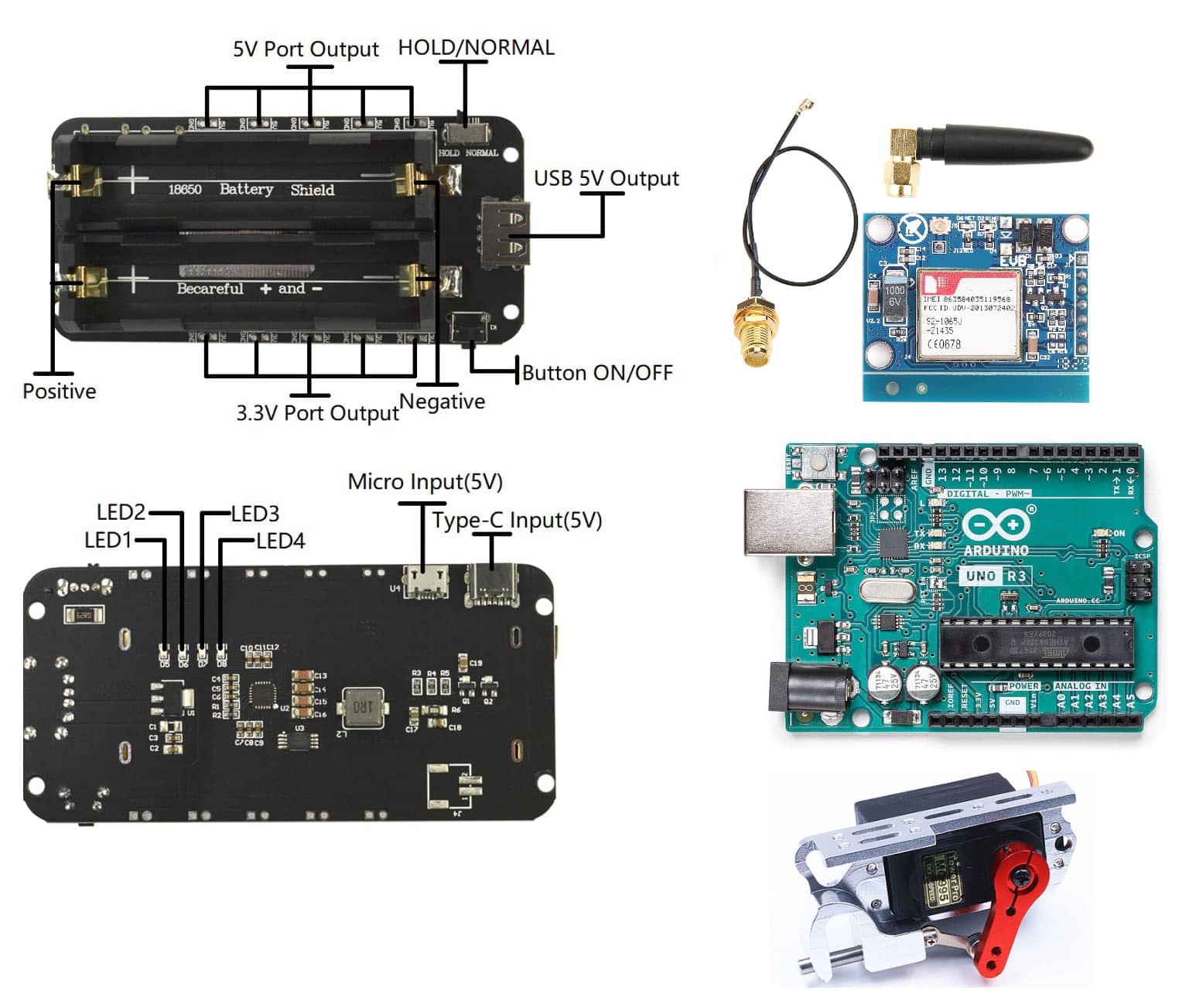 Arduino based projects with mobile spares