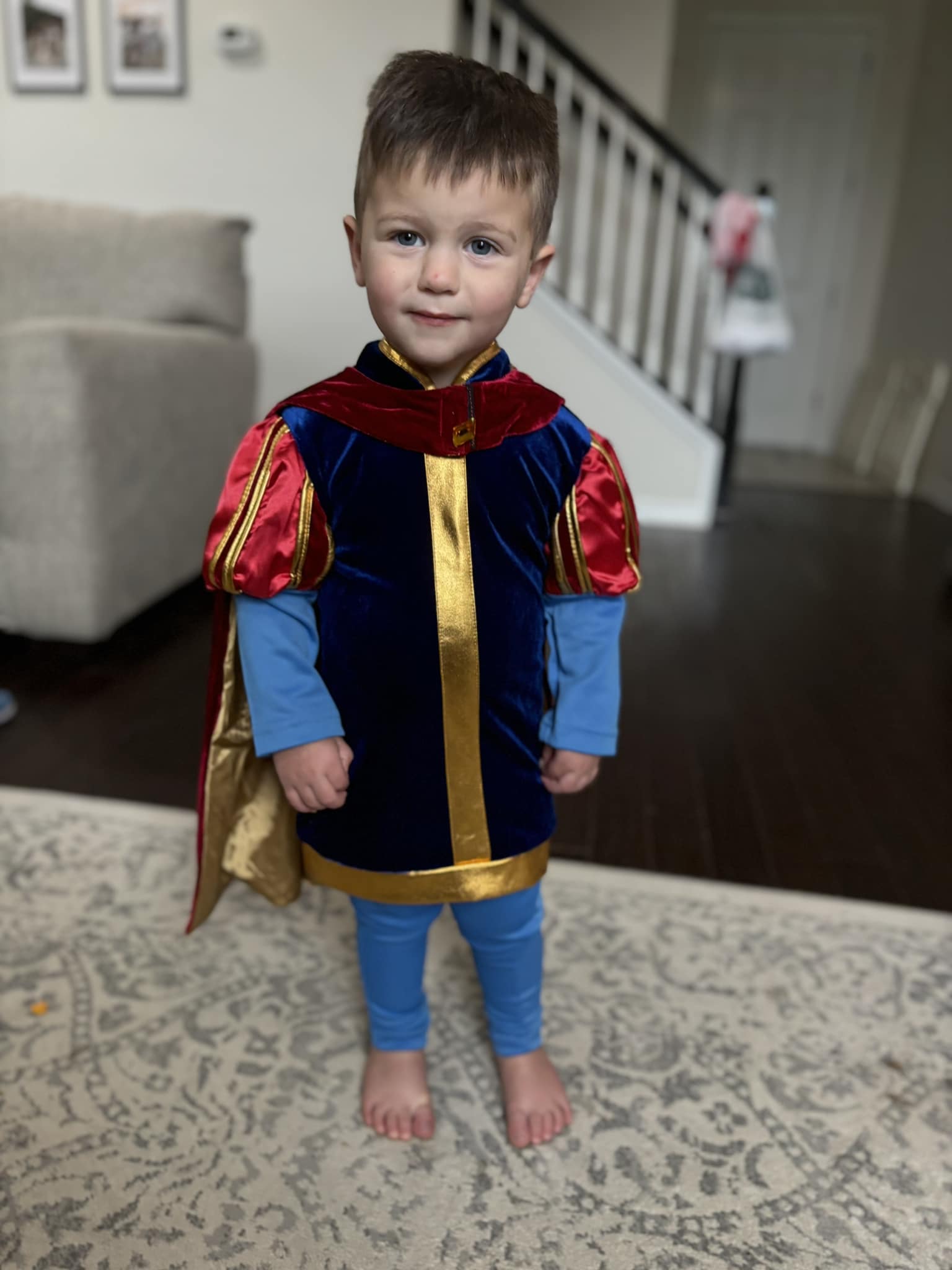 Royal Prince Costume For Kids Boys - Includes Top, Pants, Belt & Headband, 100% Polyester
