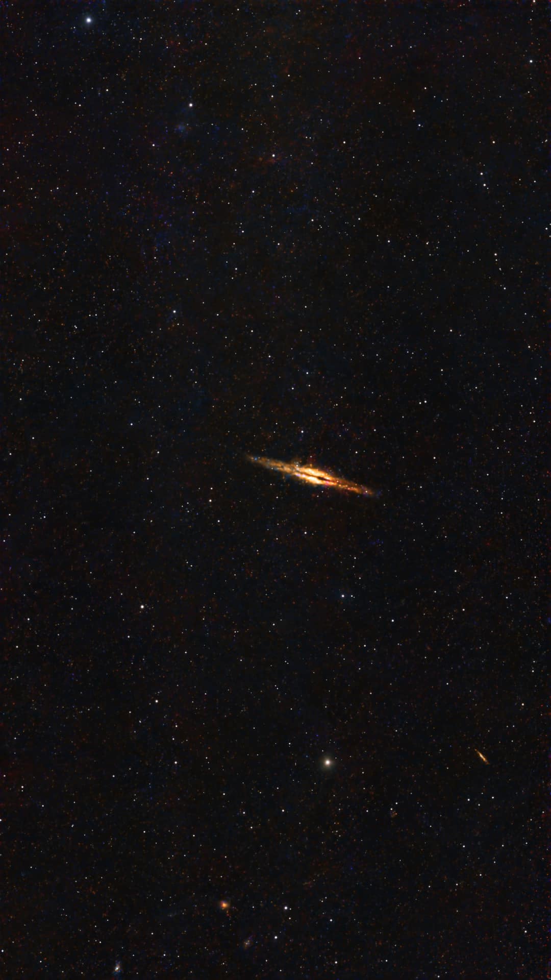 NGC 891, the Silver Sliver Galaxy, in Andromeda constellation