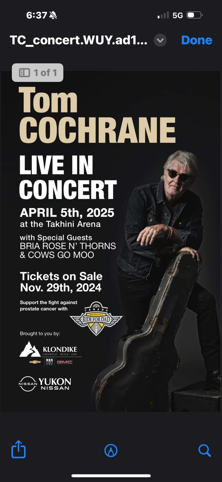 Z99 Presents: Tom Cochrane and Amanda Marshall – White Hot, Dark