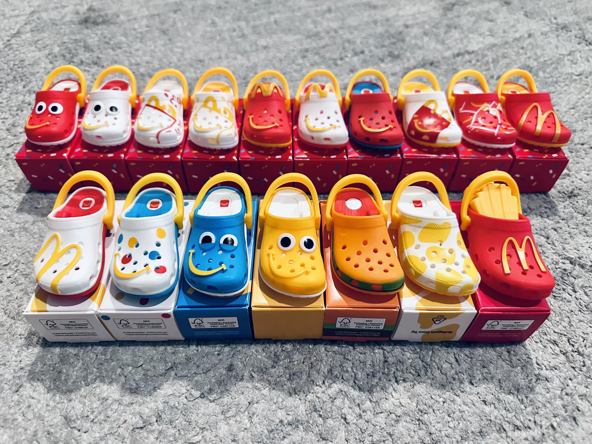 Some people already completing the Crocs McDonalds set! Thanks FB 