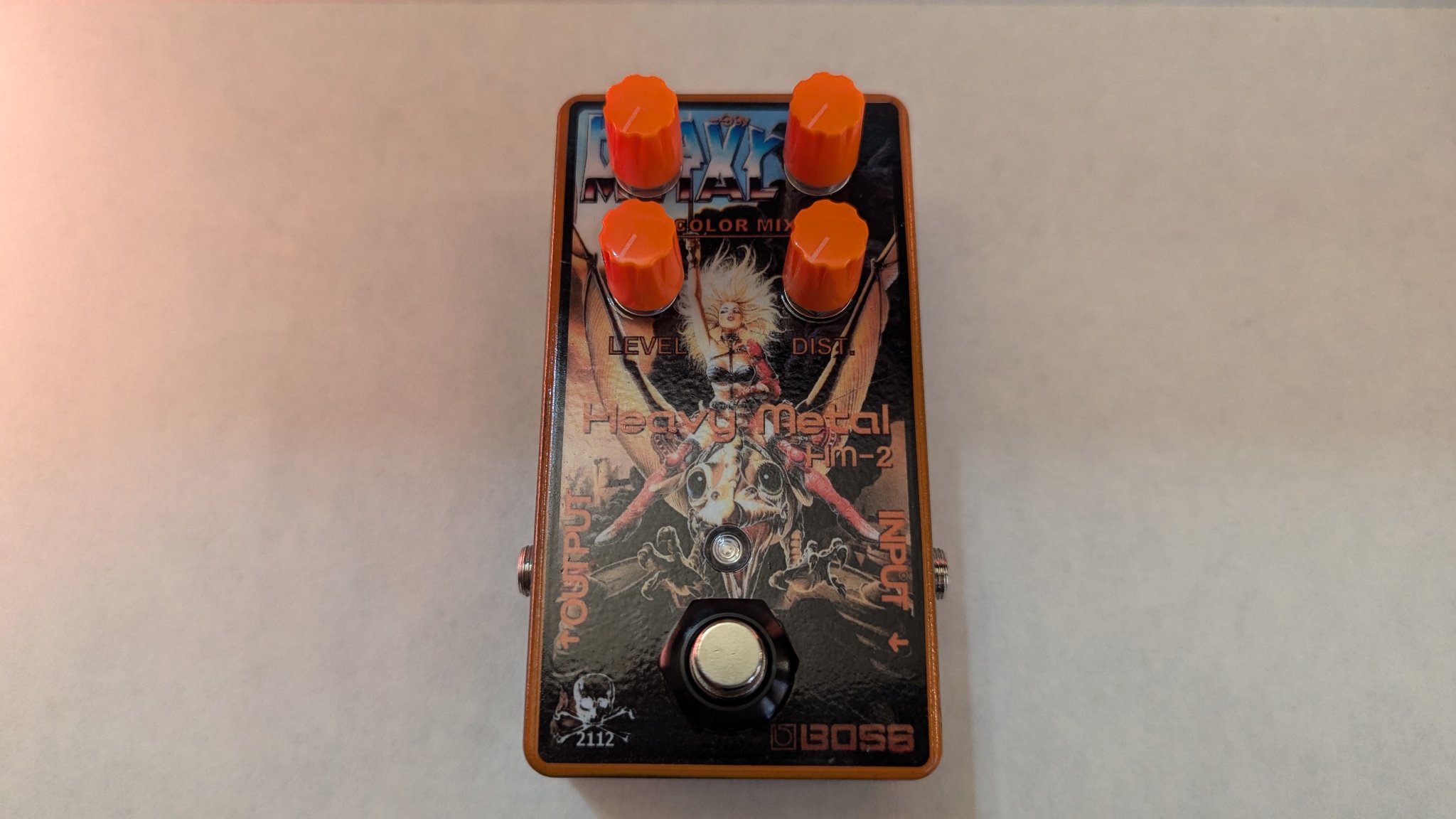 Germanium BOSS HM-2 guitar pedal clone, handbuilt by me.