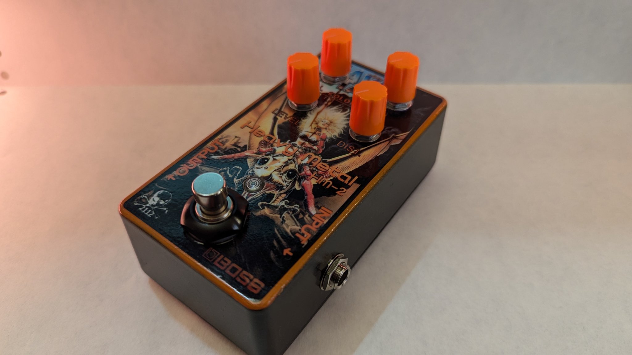 Germanium BOSS HM-2 guitar pedal clone, handbuilt by me.