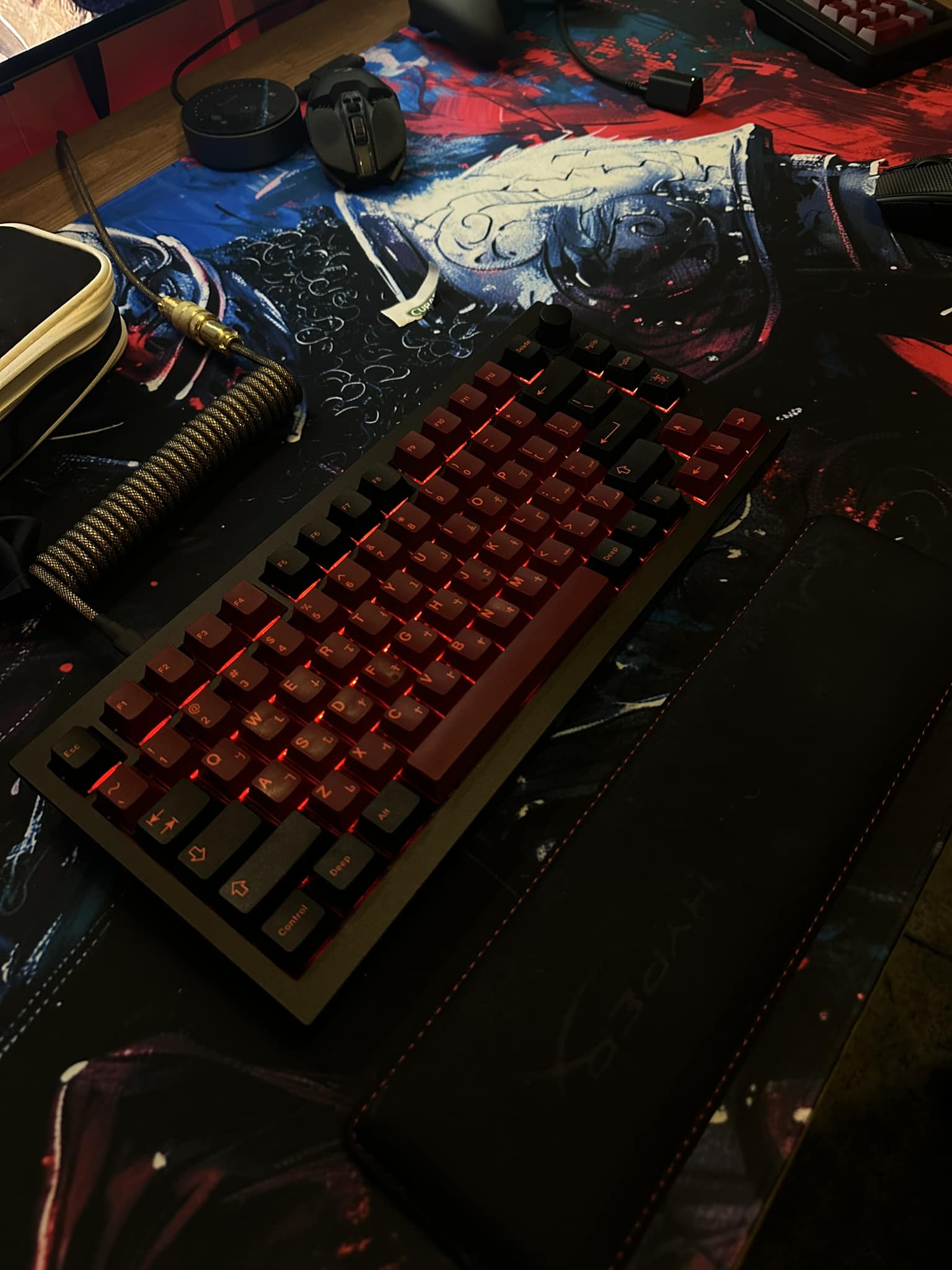 Hephboard H1-Hera keyboard sound test with red hall effect switches
