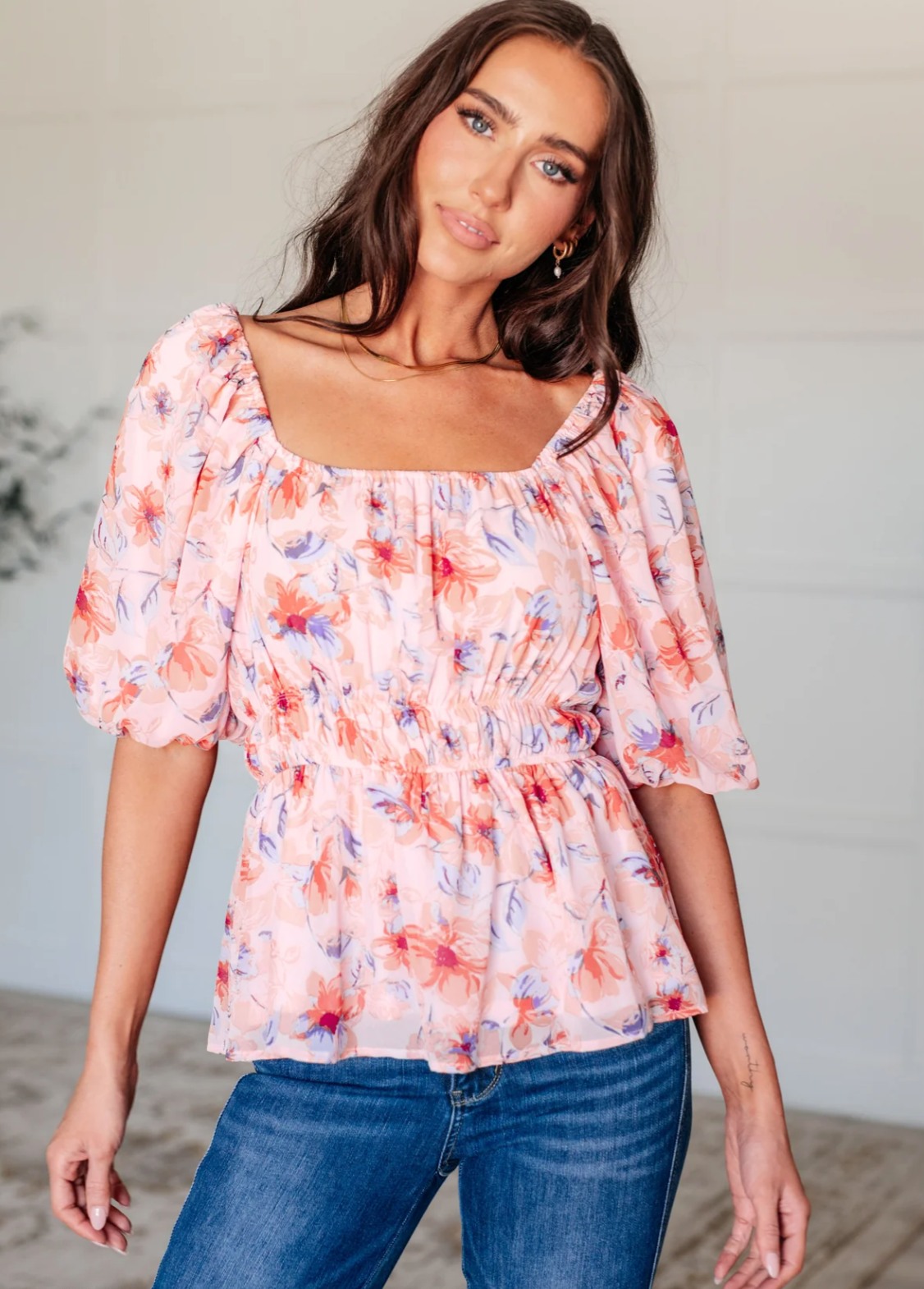 Pull Madewell Manches Ballon Rouge, Taille XS - Occasion En Très Bon état, Coupe Hi-low