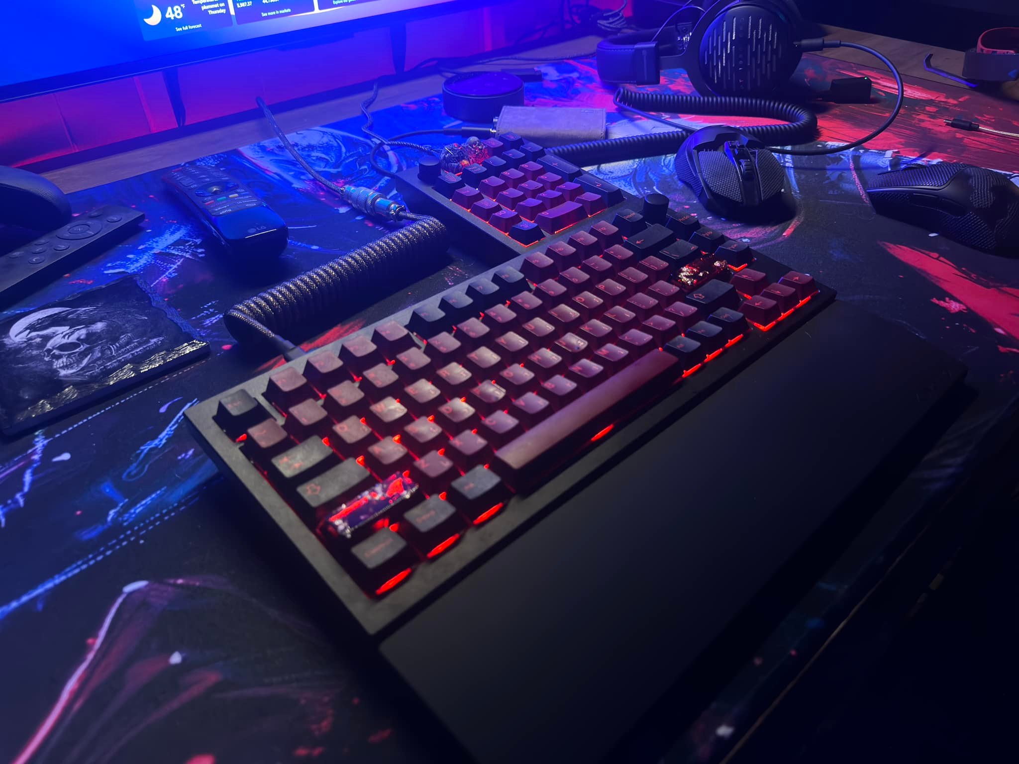 Hephboard H1-Hera keyboard sound test with red hall effect switches