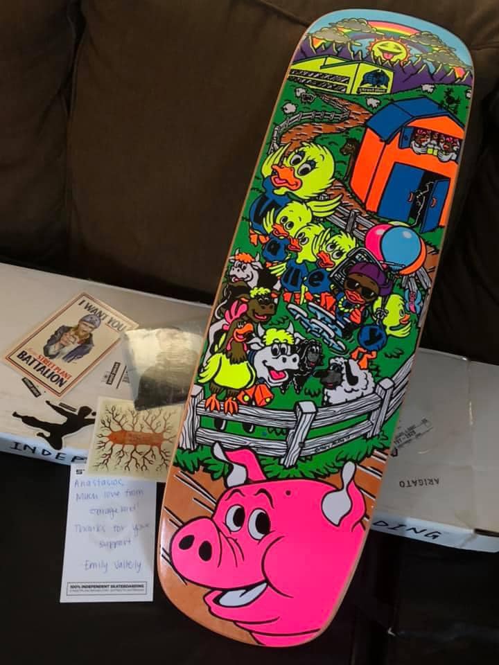 Mike Vallely comments on my Valley Barnyard signed reissue
