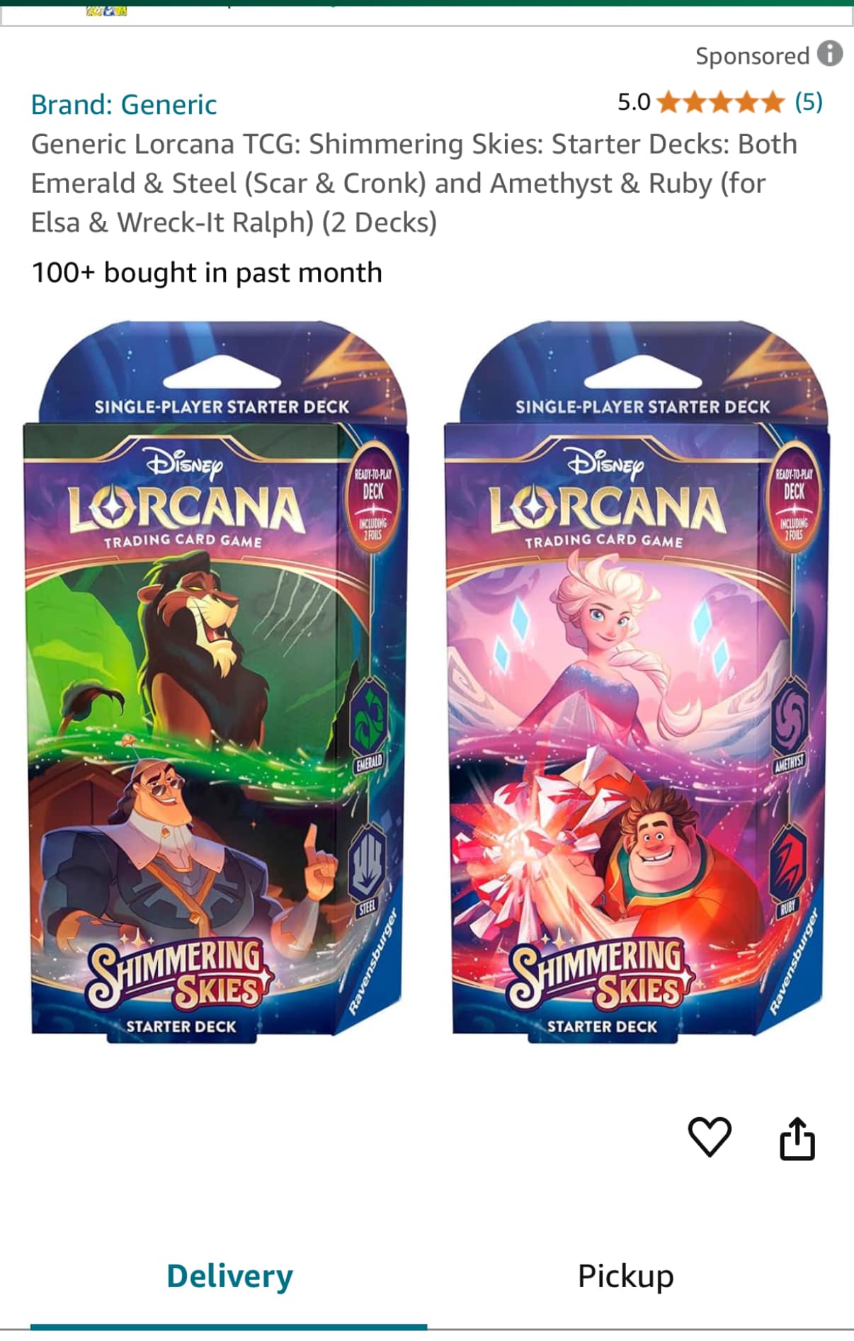 generic lorcana tcg: shimmering skies: starter decks: both emerald Disney Deck Skies & Steel This exciting deck is perfect for both new and experienced players eager to dive into the enchanting Lorcana trading card game Lorcana: Into the Inklands Starter