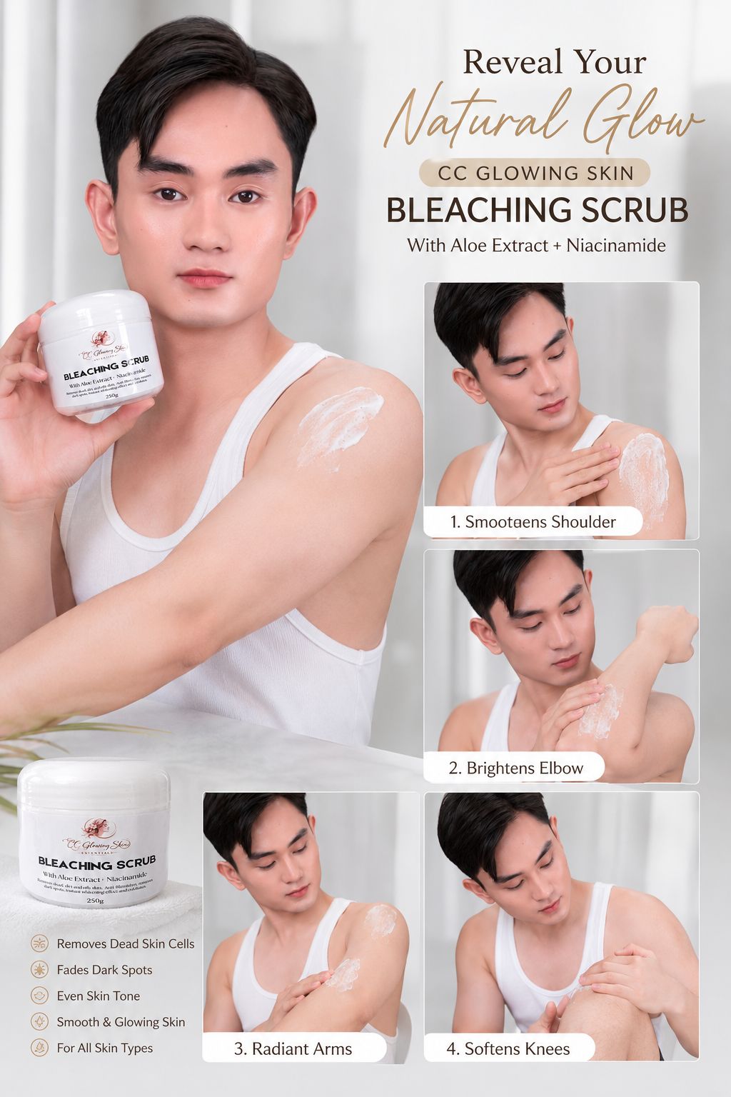 Glow Up with a Touch of Red! ❤️ In just 60 seconds, get visibly brighter-looking skin with the NEW Peeling Solution from Glad2Glow! ✨ Grab yours at any Glad2Glow online retailers! 🛒🛍️