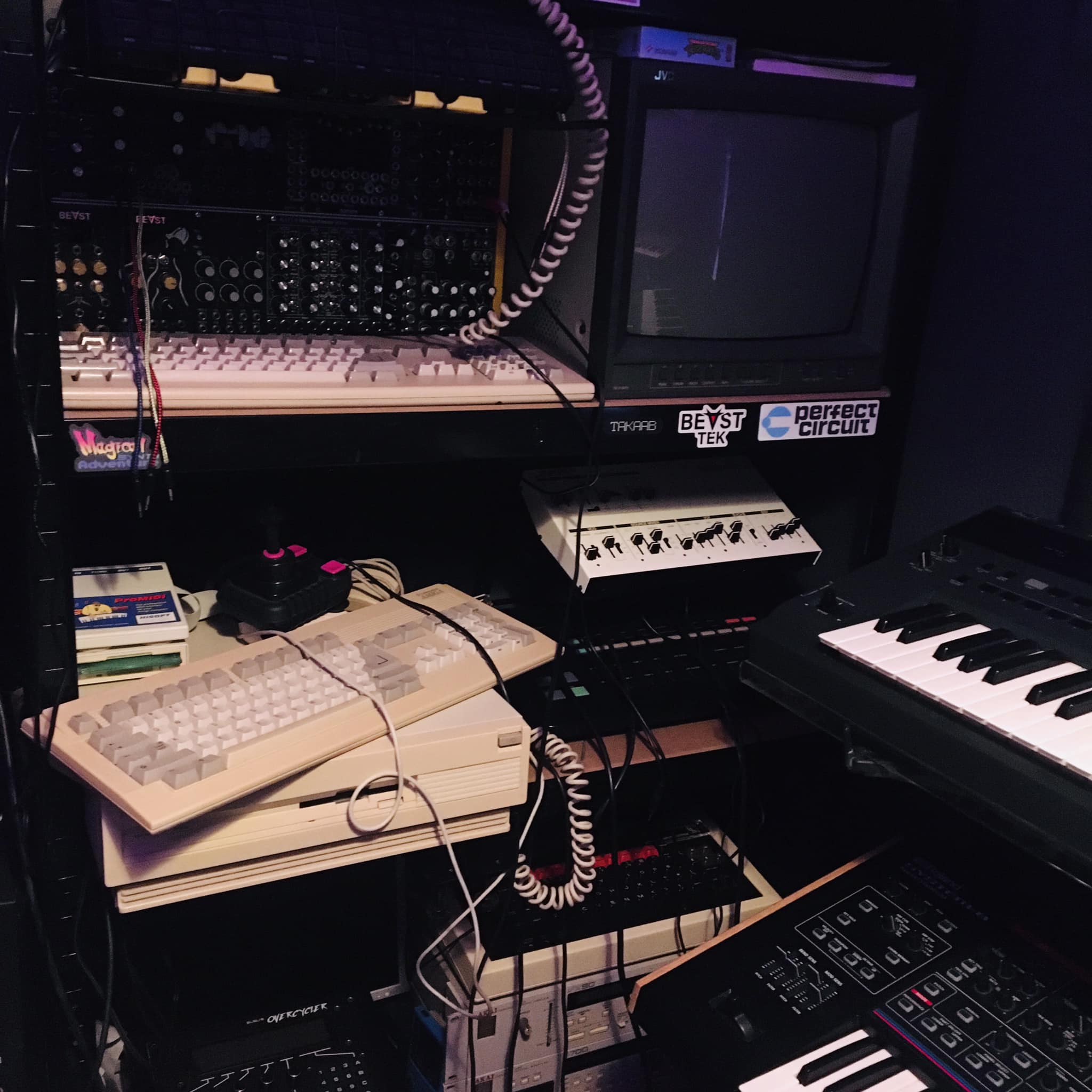 1993 studio setup. Nah, this was actually yesterday ??