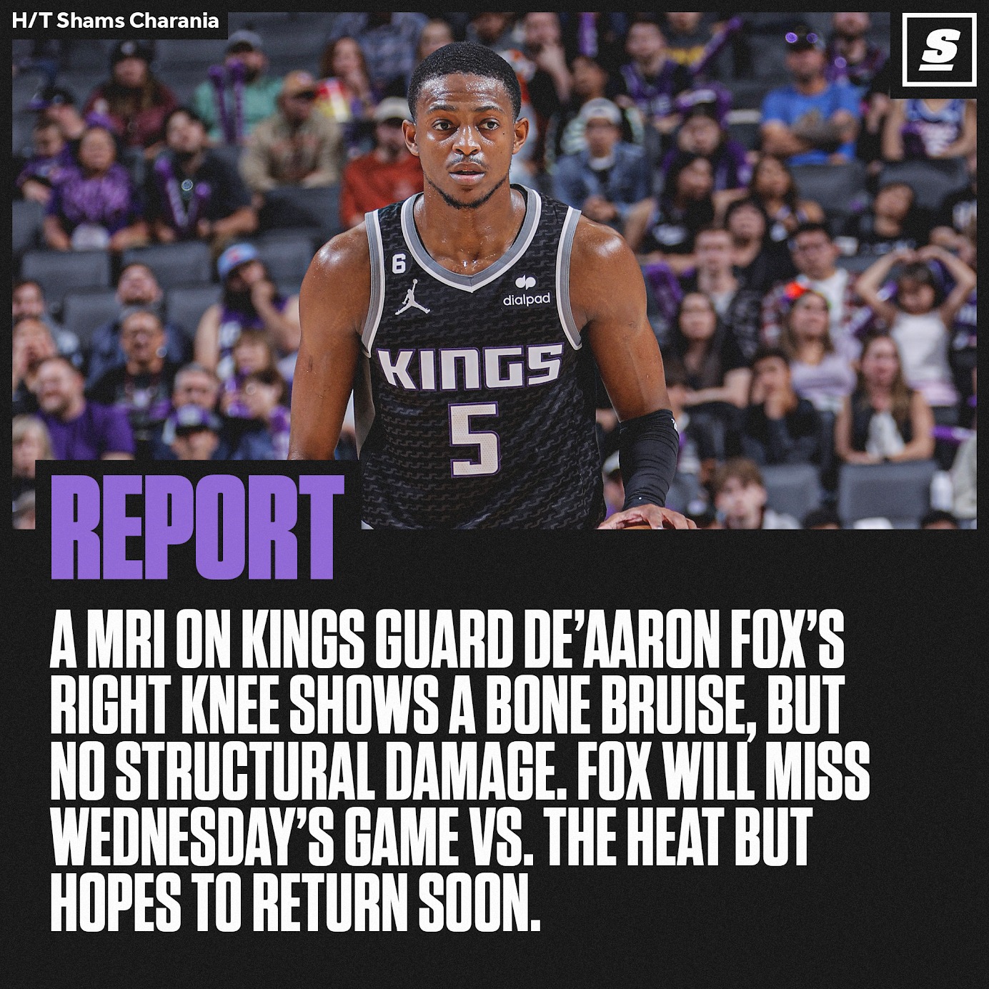 theScore - Some good news for De'Aaron Fox and the...