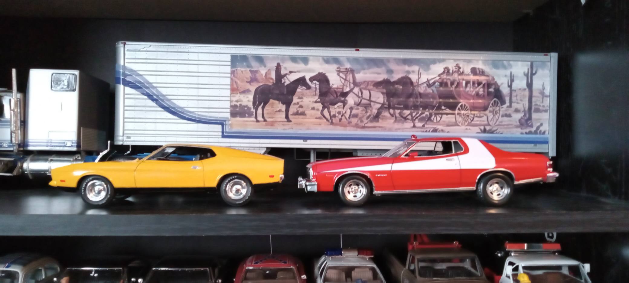 Hollywood movie cars in plastic model form