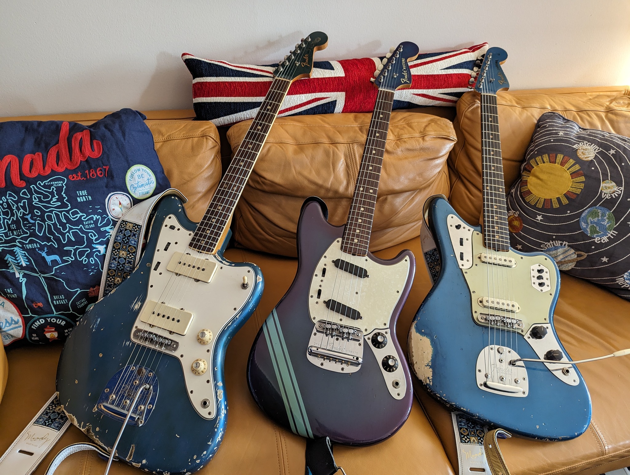 vintage mustang and jaguar guitars