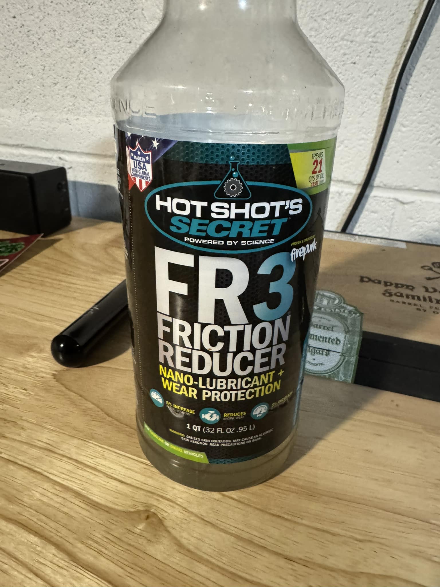 Hot Shot's Secret Friction Reducer - 1 Quart Bottle, Engine Treatment Additive