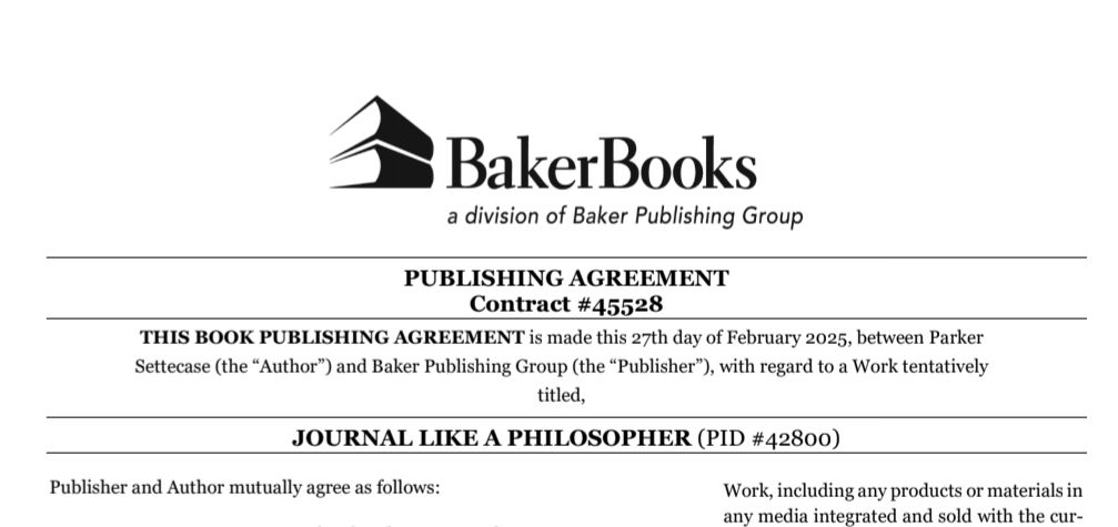 Parker - I just signed my first book deal 🙌 I was able to work out a ...