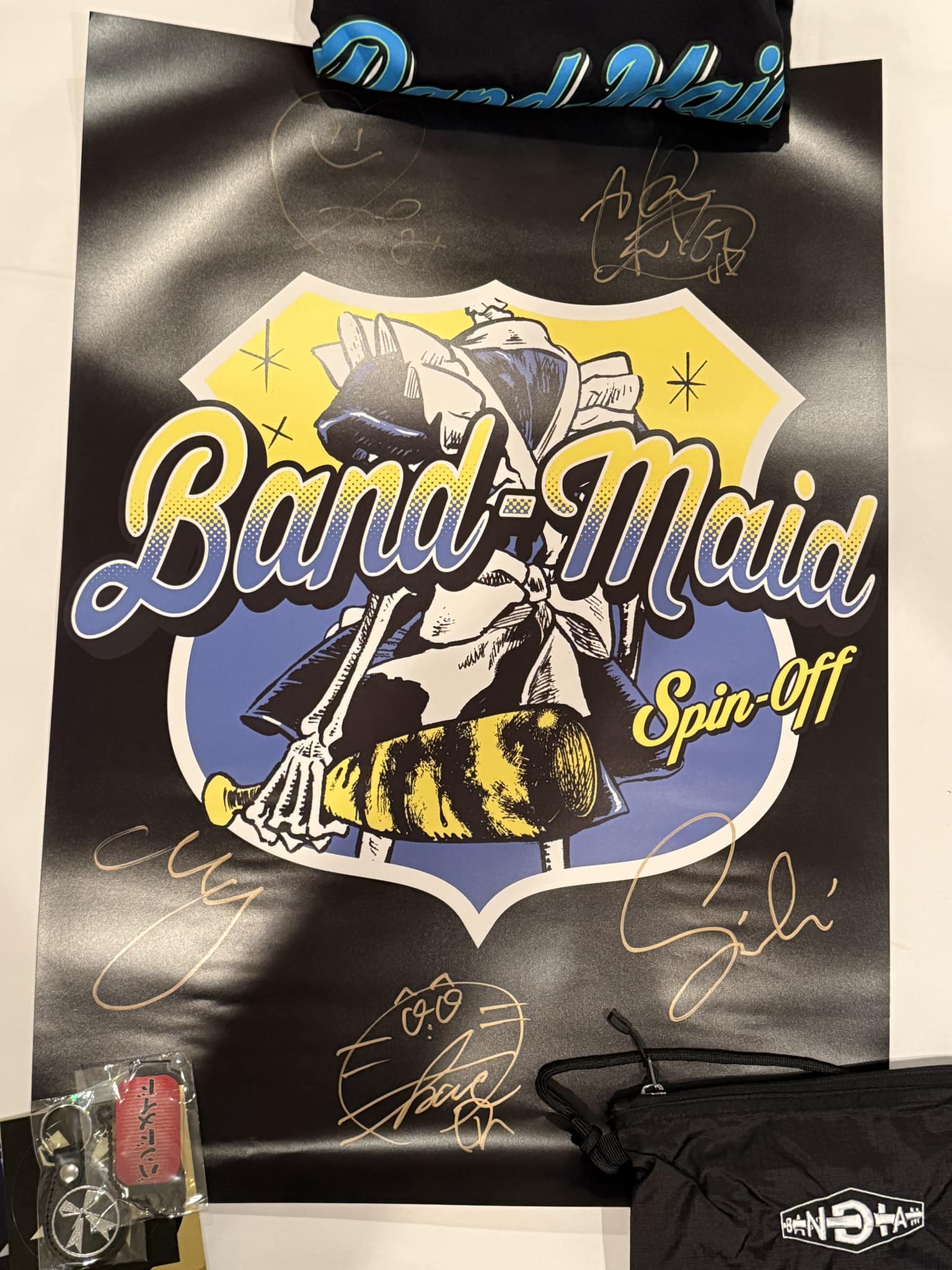 Won signed Band-Maid show poster at merch raffle
