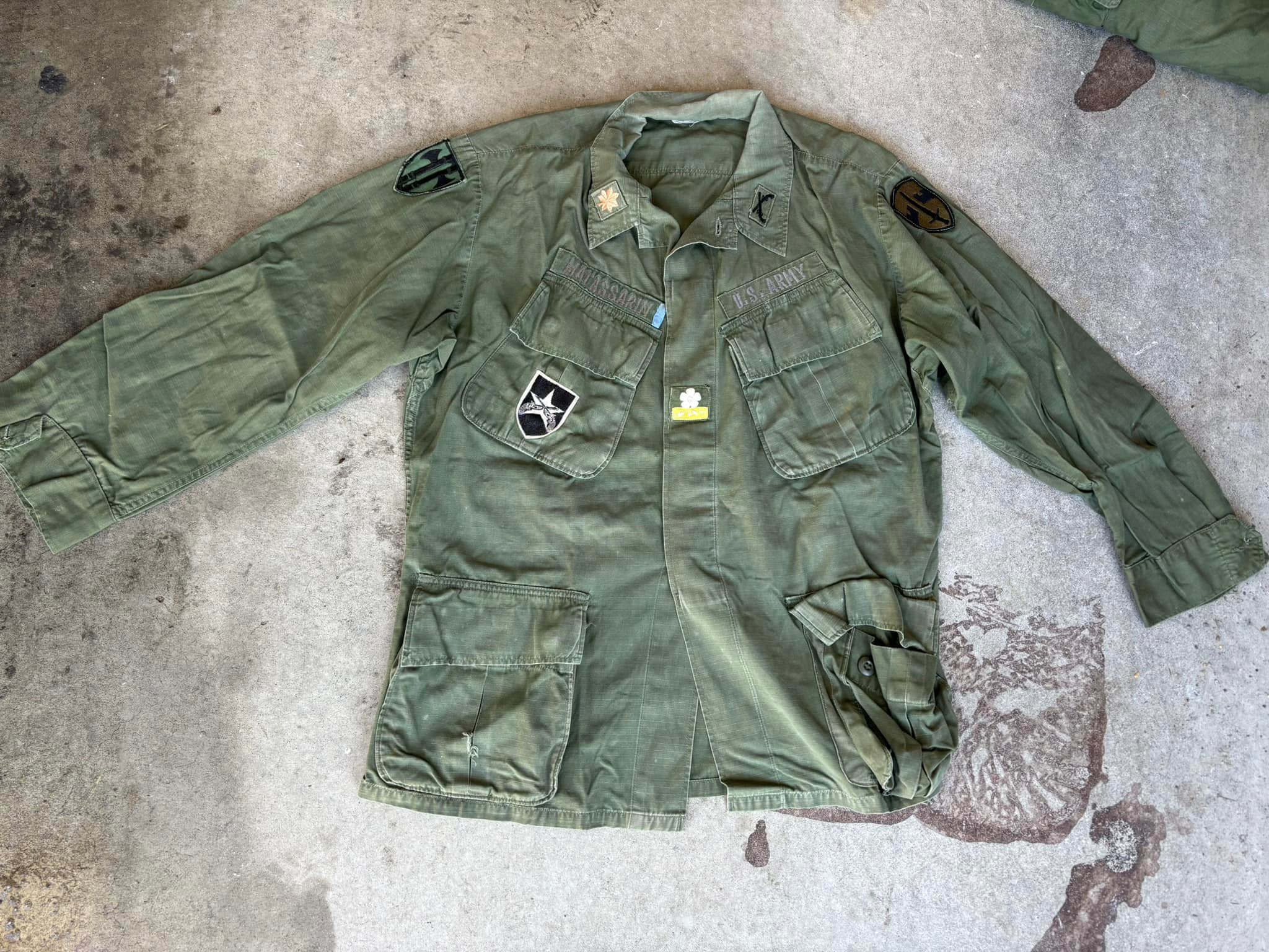 I have this Vietnam era jacket and am having difficulty