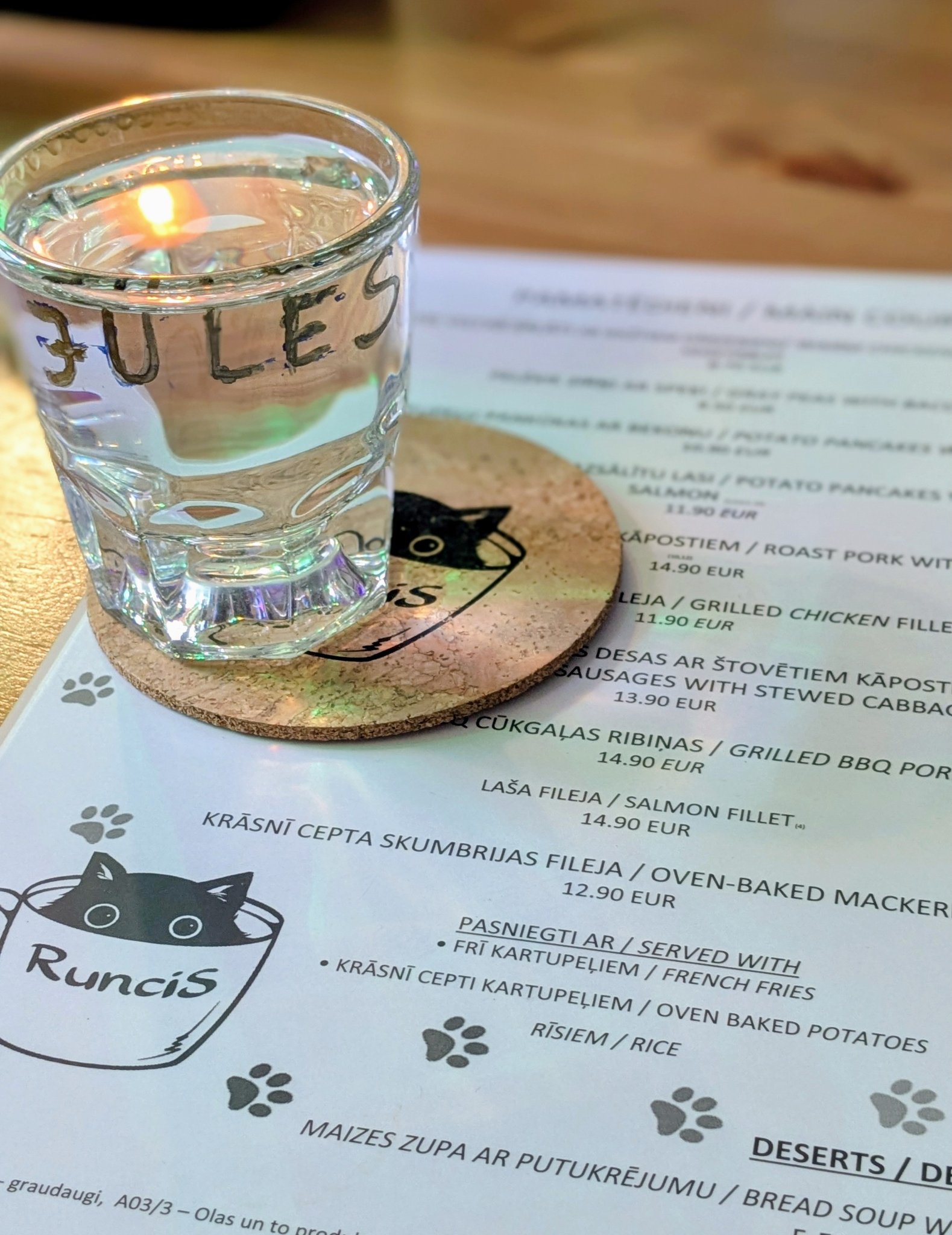 Krogs Runcis - Vēl ir iespēja rezervēt galdiņu ar Runča sagatavotām ...