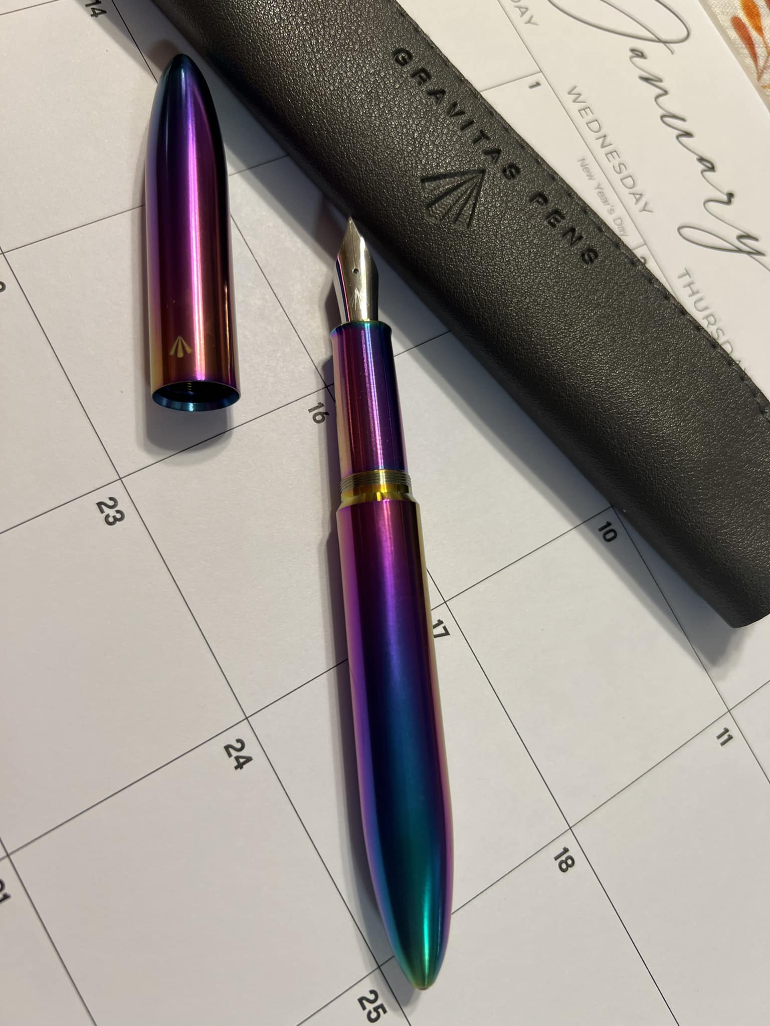 Gravitas pen with skittle finish from Romania